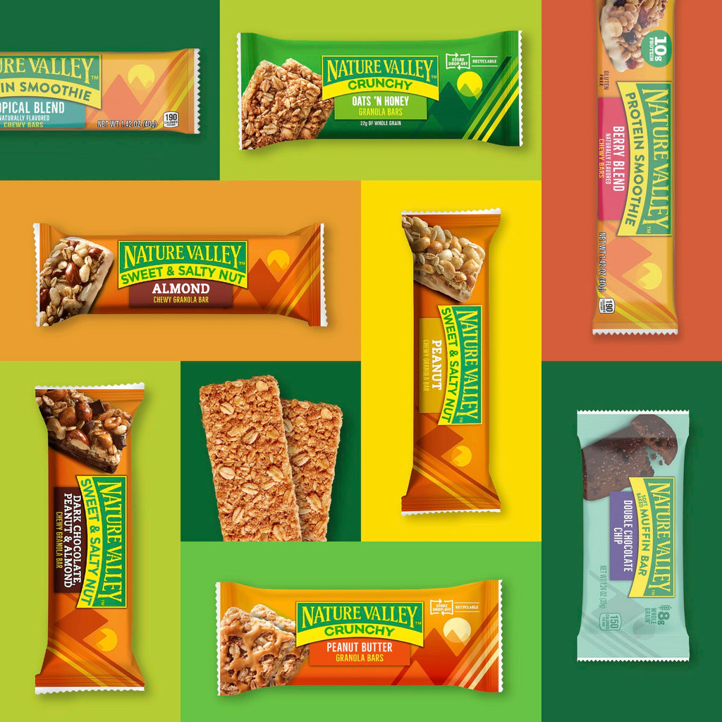 Nature Valley Crispy Creamy Wafer Bars, Blueberry, Whole Grain, 5 Bars, 6.5 oz