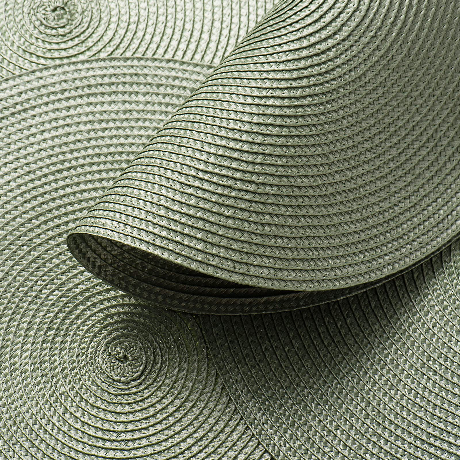 AHHFSMEI Round Placemats Set of 6 Heat Resistant Washable Non-Slip Woven Braided Table Mats for Dining Table Kitchen & Home Decor (Beige)