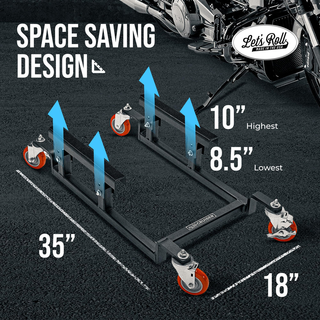 Dolly, Apexx Pro Lift Jack, & Wall Rack