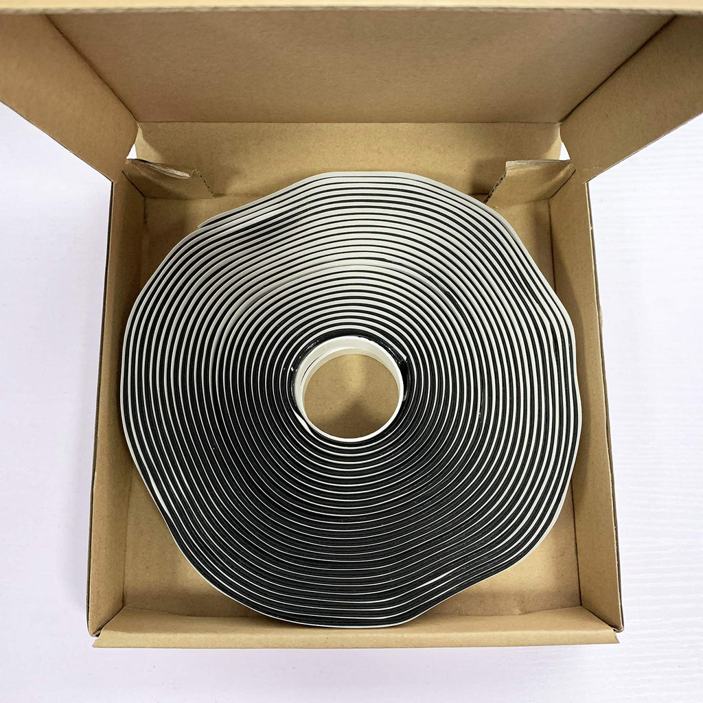 LLPT Butyl Tape Black 1 Inch x 33Ft Tight Seal for Leak Proof EPDM RV Repair Window Glass Boat Sealing Roof Pipe Patching(BST233)