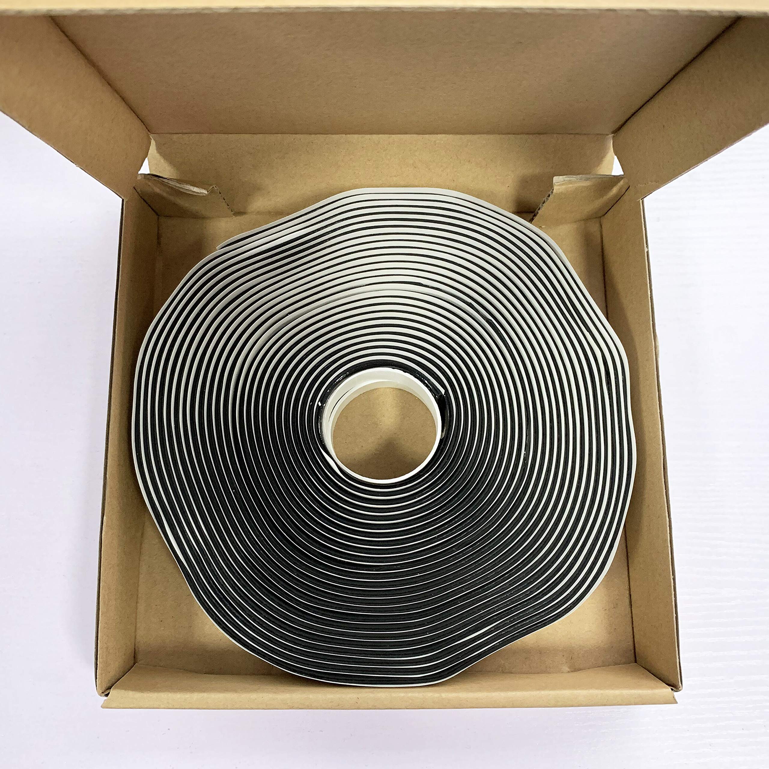 LLPT Butyl Tape Black 1 Inch x 33Ft Tight Seal for Leak Proof EPDM RV Repair Window Glass Boat Sealing Roof Pipe Patching(BST233)