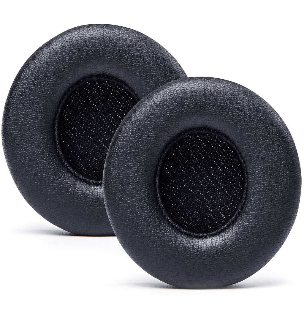WC Extra Thick Replacement Earpads for Beats Solo 2 & 3 by Wicked Cushions - Ear Pads for Beats Solo 2 & 3 Wireless ON-Ear Headphones - Soft Leather, Luxury Memory Foam, Strong Adhesive | 90's Black