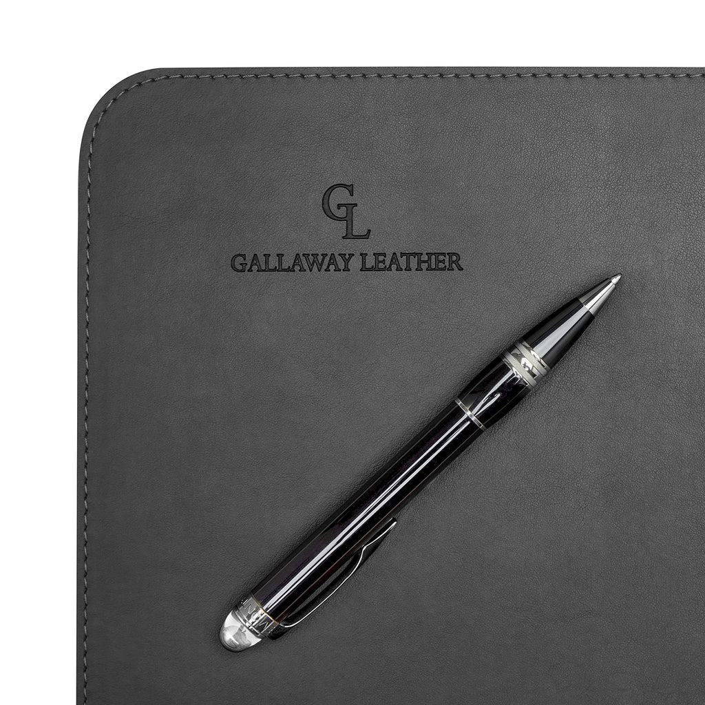 Gallaway Leather Desk Mat,Desk Writing Pad - Office Desk Pad, Medium 24" x 14" Black, Desk Mats on Top of Desks, Gift Ready Elegant Computer Desk Mat Desk Cover Desk Pad Protector PU Leather