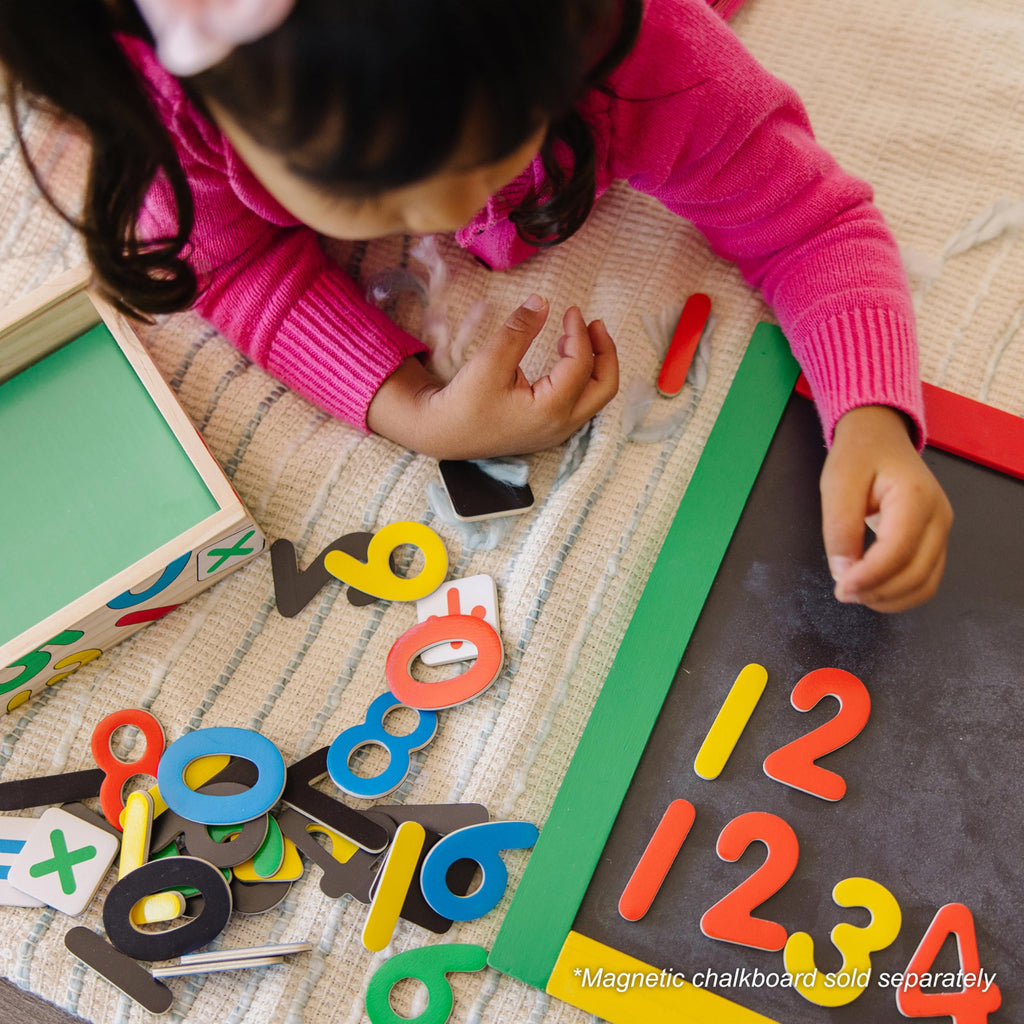 Melissa & Doug 52 Wooden Alphabet Magnets in a Box - Uppercase and Lowercase Letters