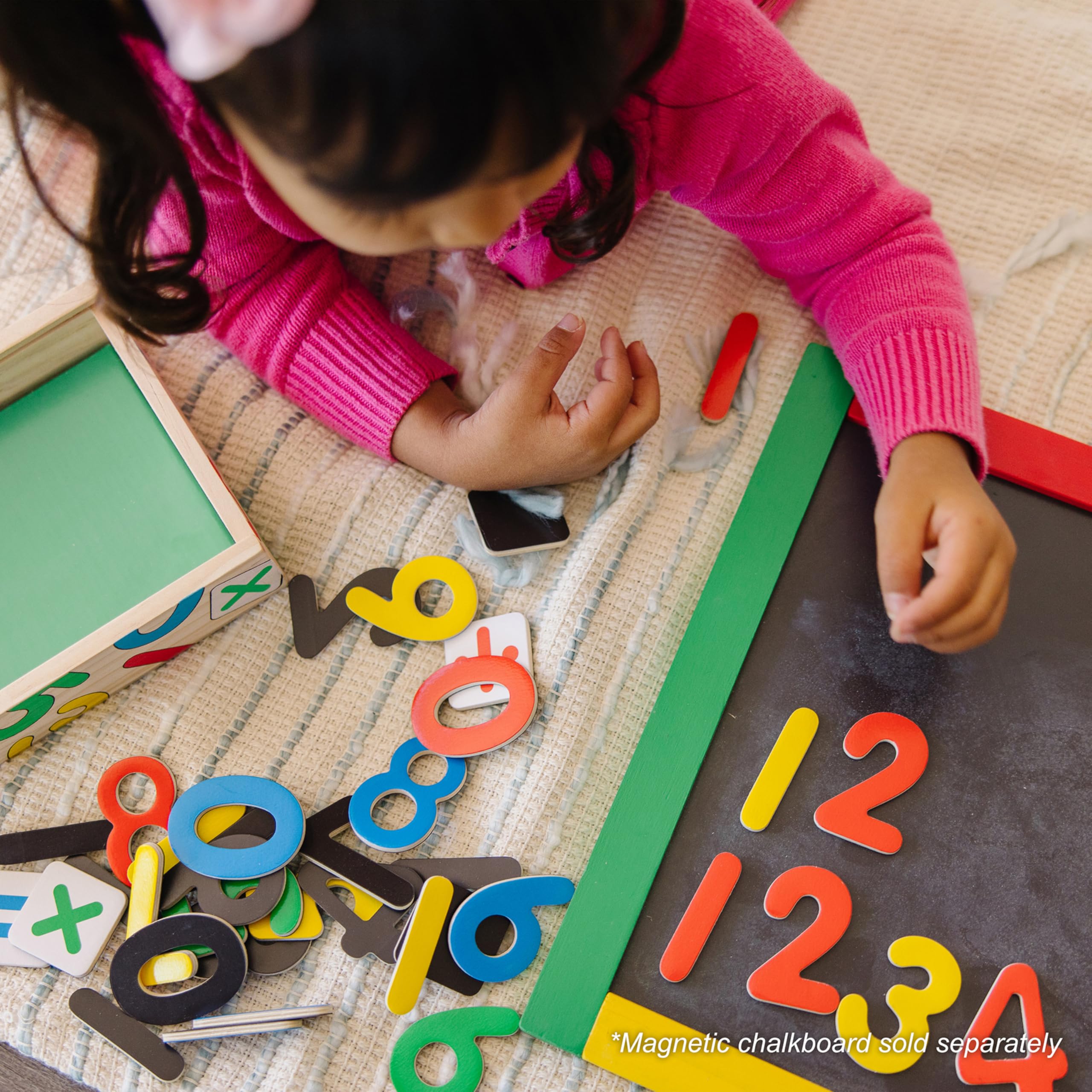 Melissa & Doug 52 Wooden Alphabet Magnets in a Box - Uppercase and Lowercase Letters