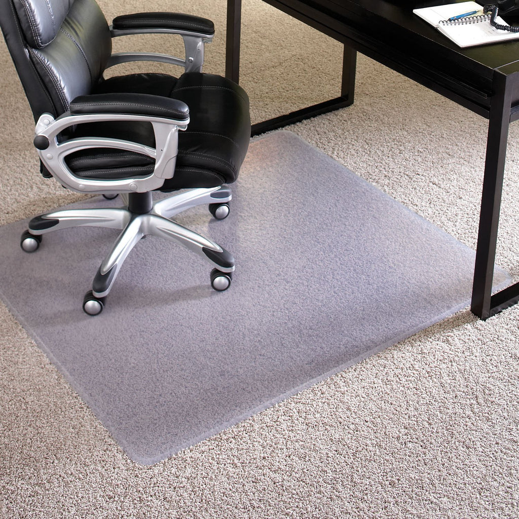 ES Robbins High Pile Carpet Chair Mat, Rectangle 46"x60" Beveled Edge