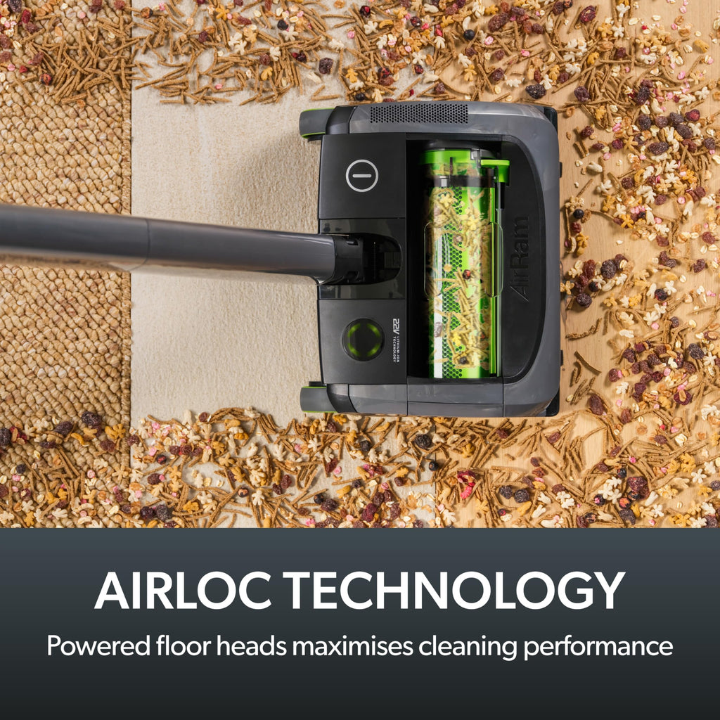 Gtech System Platinum Bundle Vacuum Cleaner Bundle - Includes the AirRam Platinum Upright and the Multi Platinum Handheld - Rechargeable 22V Lithium Ion Battery - Anti-Hair Wrap