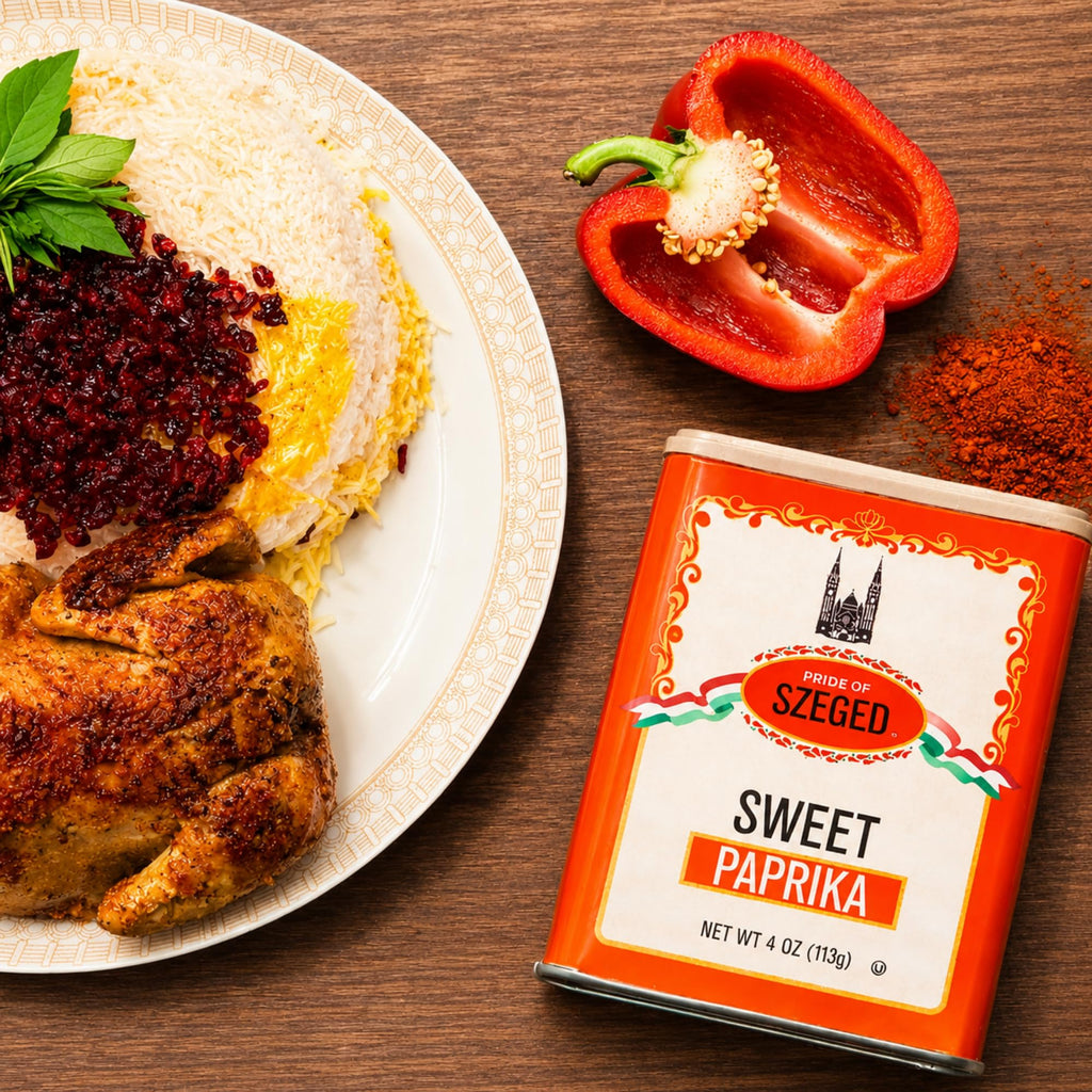 Pride of Szeged Hot Paprika Powder, Bright Red, 4 oz. Tin, 1-Count