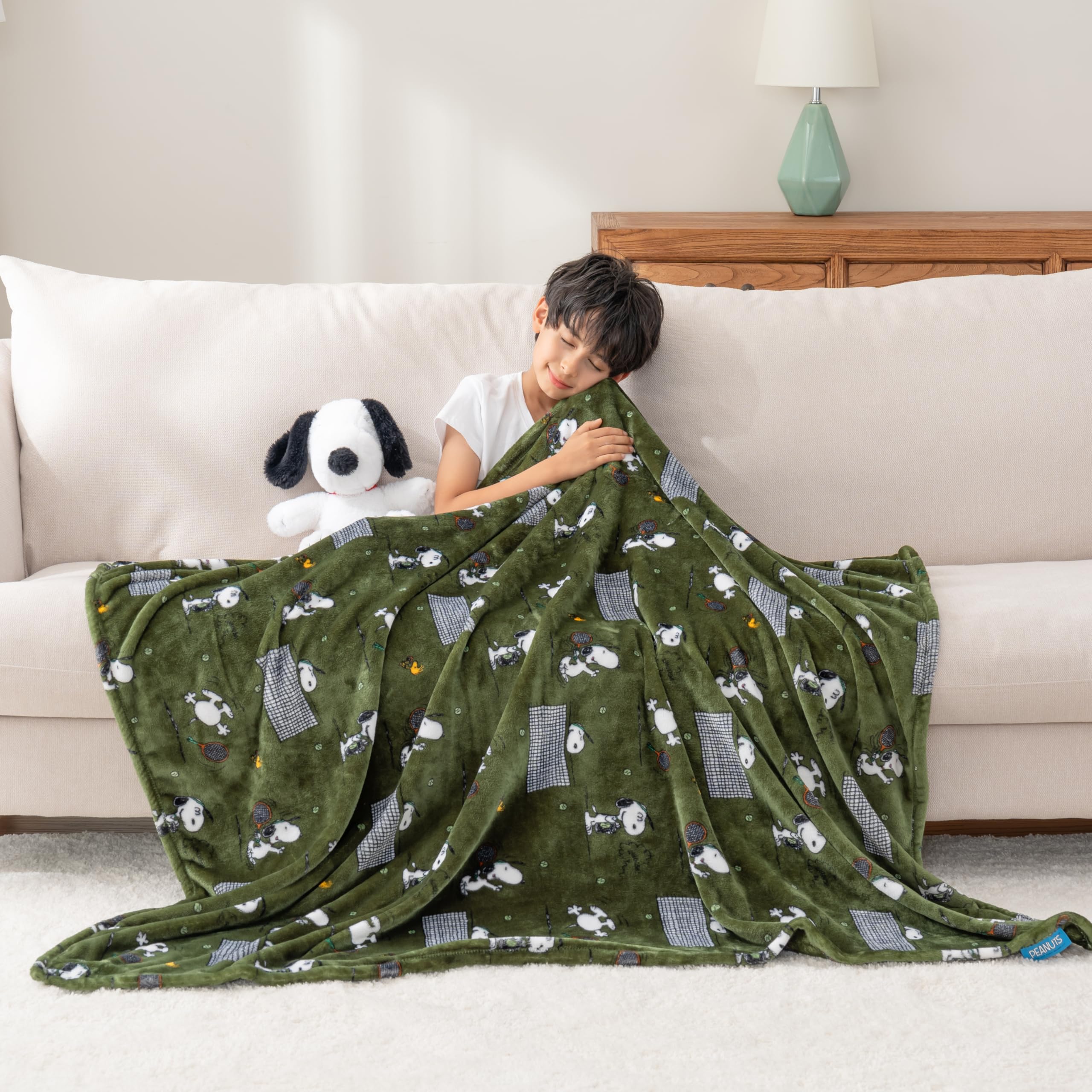 Berkshire Blanket VelvetLoft® Luxury Soft Polyester Throw Blanket, Don’t Let The Pigeon Drive The Bus, 50 x 70in(Official Mo Willems® Product)