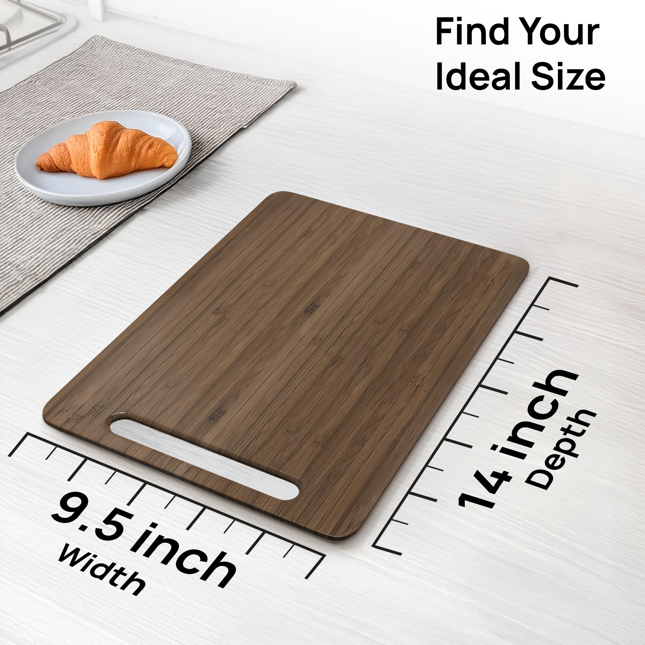Ibyx Premium Bamboo Mixer Slider for KitchenAid 4.5-5 Qt Tilt-Head Stand Mixer - Food-Grade Appliance Slider Mat for Kitchen Countertop Storage Accessories (Black)