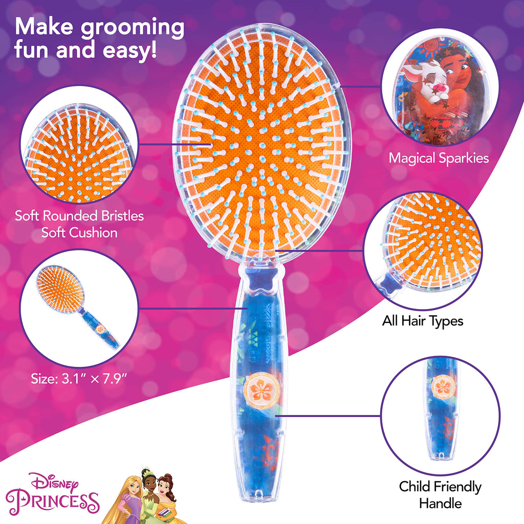 CoComelon Hair Brush with Magical Sparkling Stars Confetti HairBrush, Green - Kids Hair Brush Ages 3+