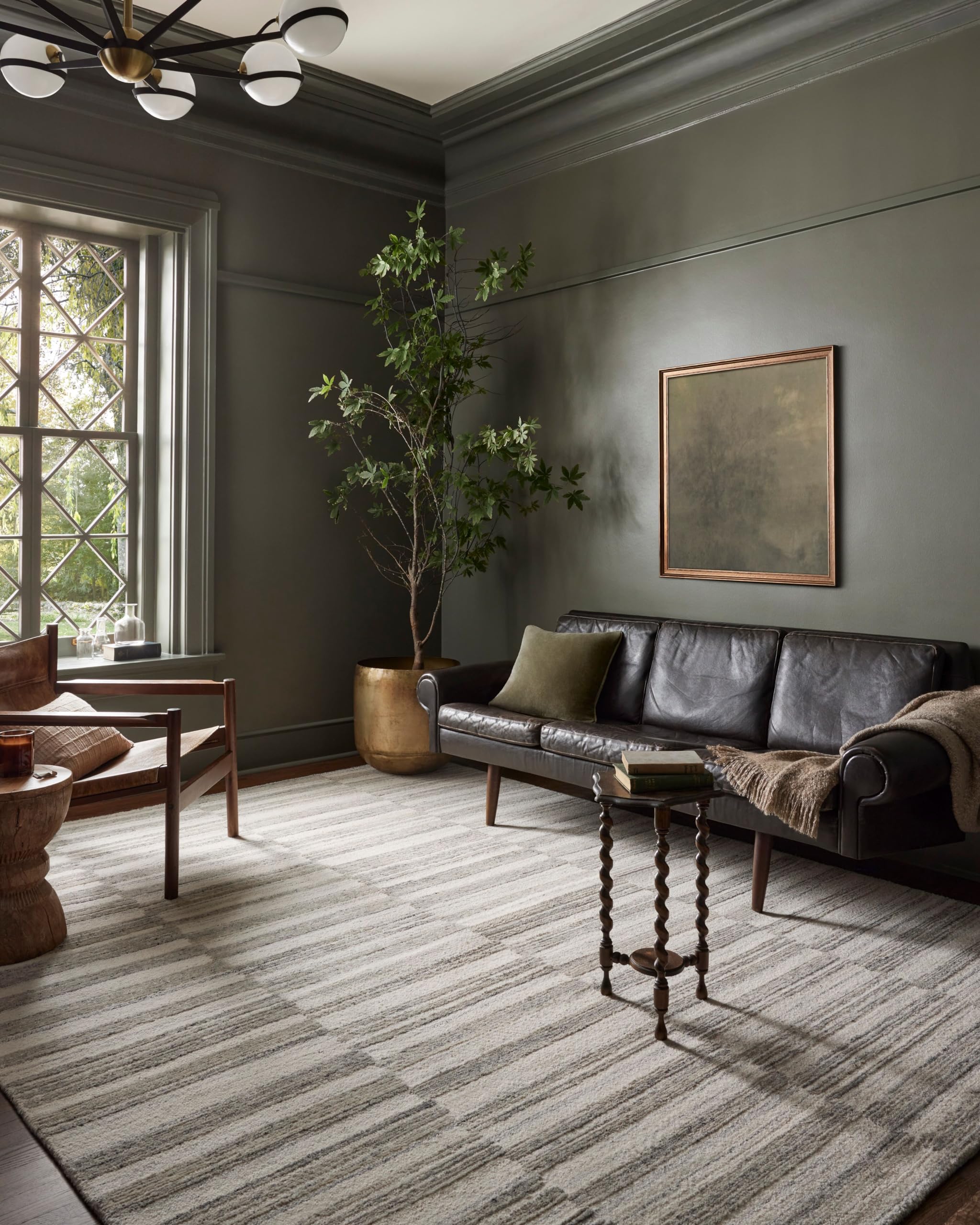 Loloi Magnolia Home by Joanna Gaines Rae Collection RAE-02 Charcoal/Mist 2'-3" x 3'-9" Accent Rug
