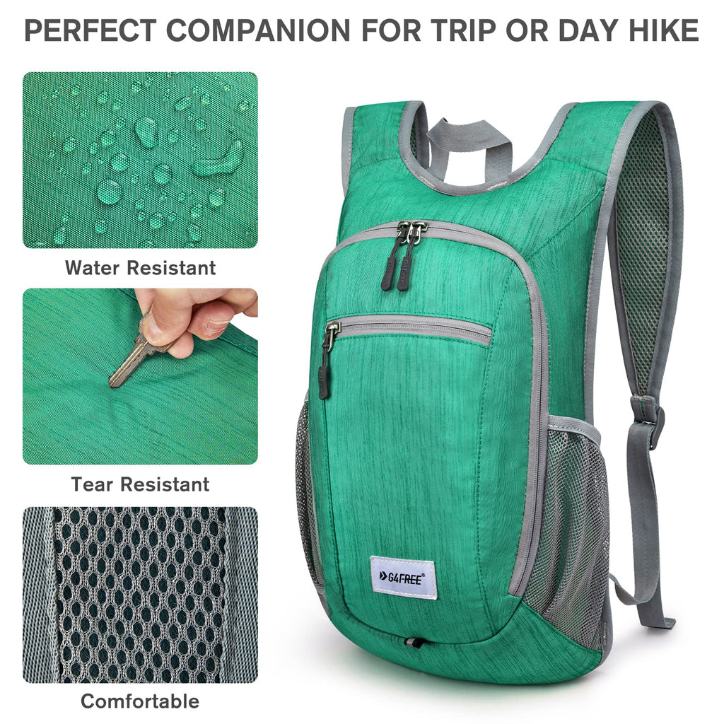 G4Free 10L/15L Hiking Backpack Lightweight Packable Hiking Daypack Small Travel Outdoor Foldable Shoulder Bag