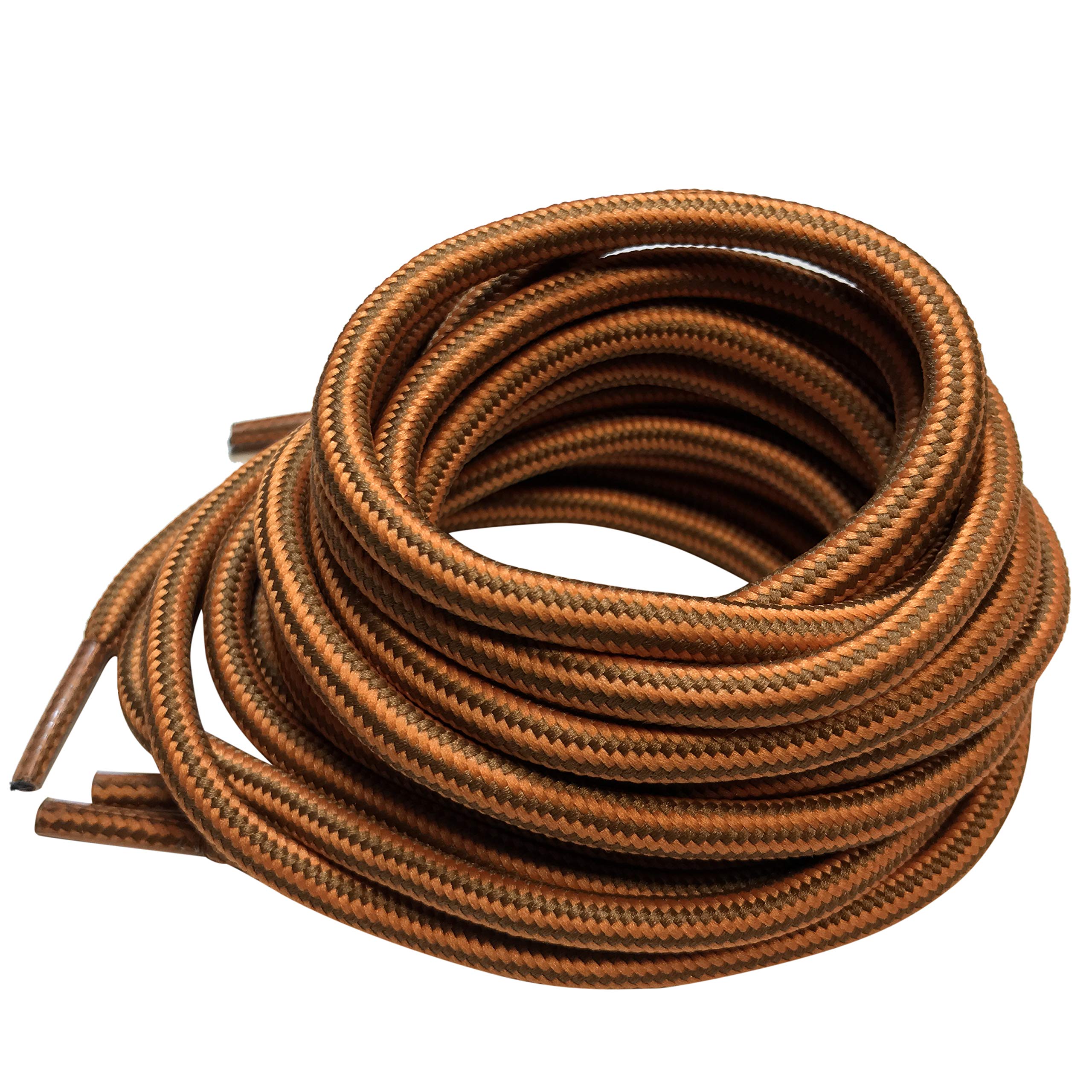 B&Q 3 Pairs Heavy Duty Round Boot Laces Shoelaces for Hiking Walking Construction Safety Work Boots Shoes