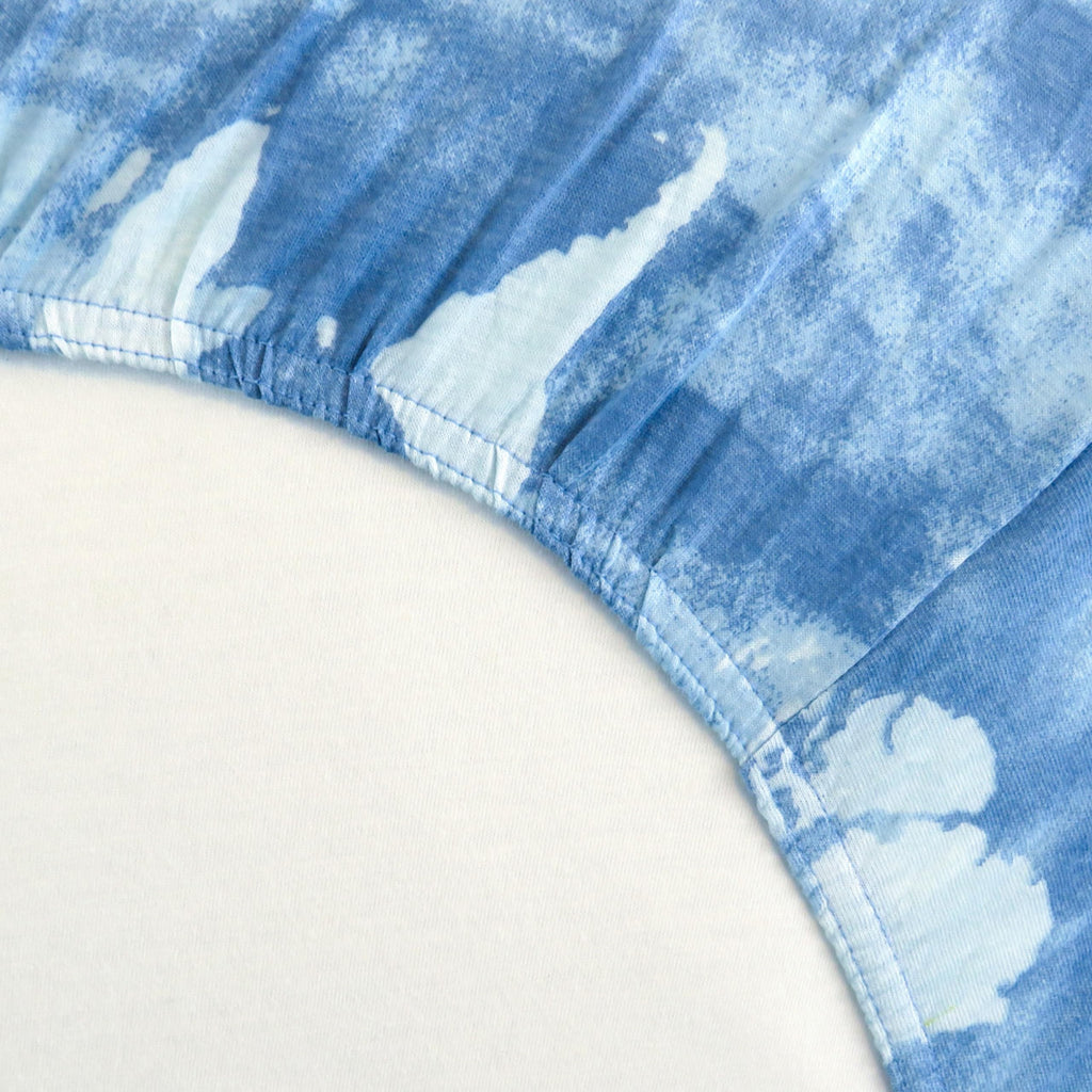 HonestBaby Unisex-Baby Fitted Crib Sheets Set Standard Mattress, 100% Organic Cotton Baby Boys, Girls, Neutral, 1 Pack - Peach Skin Painted Buffalo Check, One Size