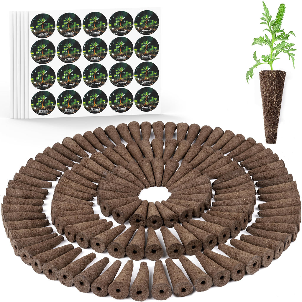 Growell Grow Sponges, 120 Pack Hydroponic Pods, Seed Pods Replacement Sponges Compatible with Aerogarden and Others, Hydroponic sponges for All Indoor Hydroponics Growing System