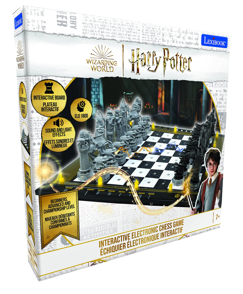 Lexibook - Harry Potter Chess Games, Magnetic and Foldable Chess Board, 32 Pieces, Family Game, CGM300HP