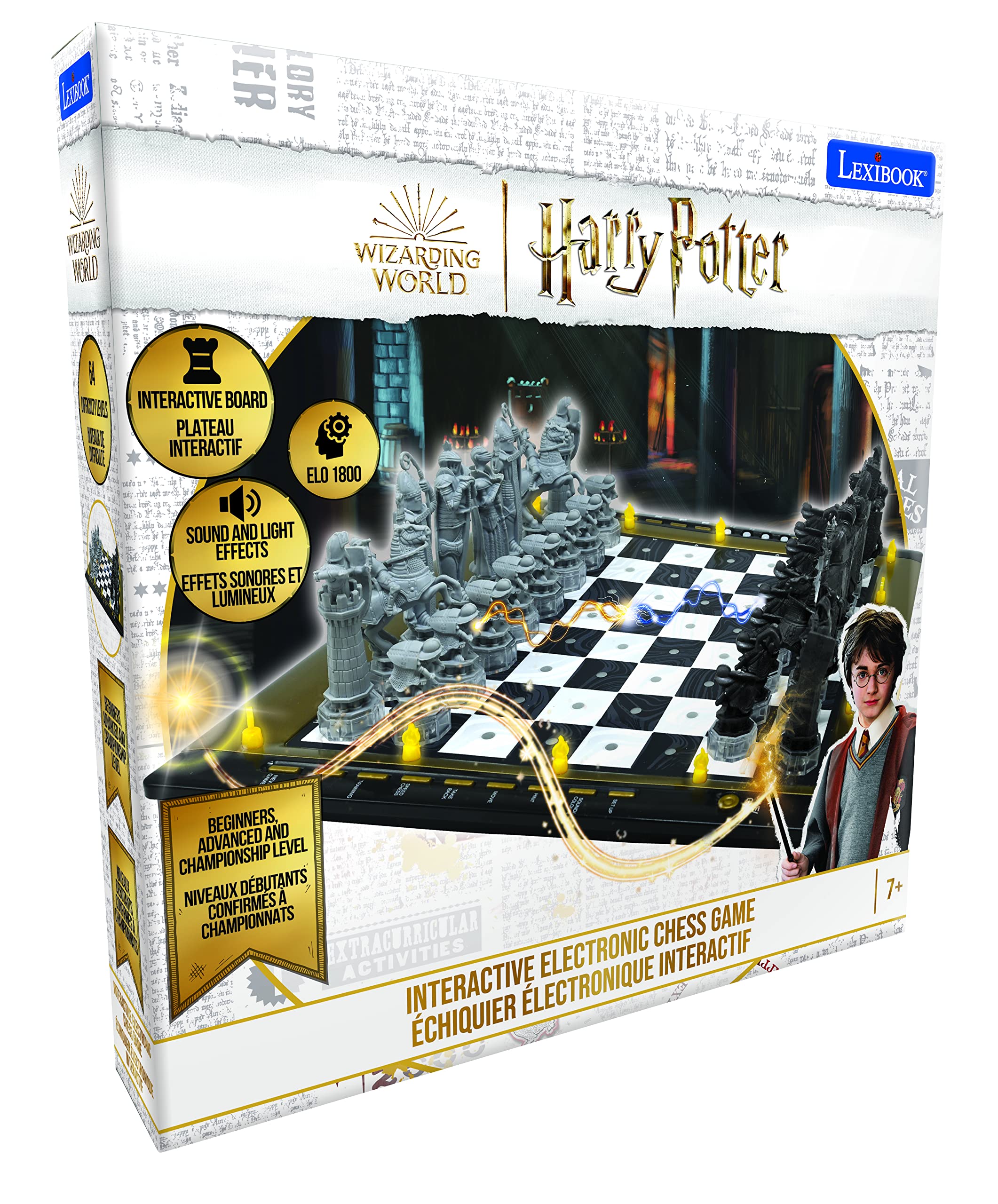 Lexibook - Harry Potter Chess Games, Magnetic and Foldable Chess Board, 32 Pieces, Family Game, CGM300HP