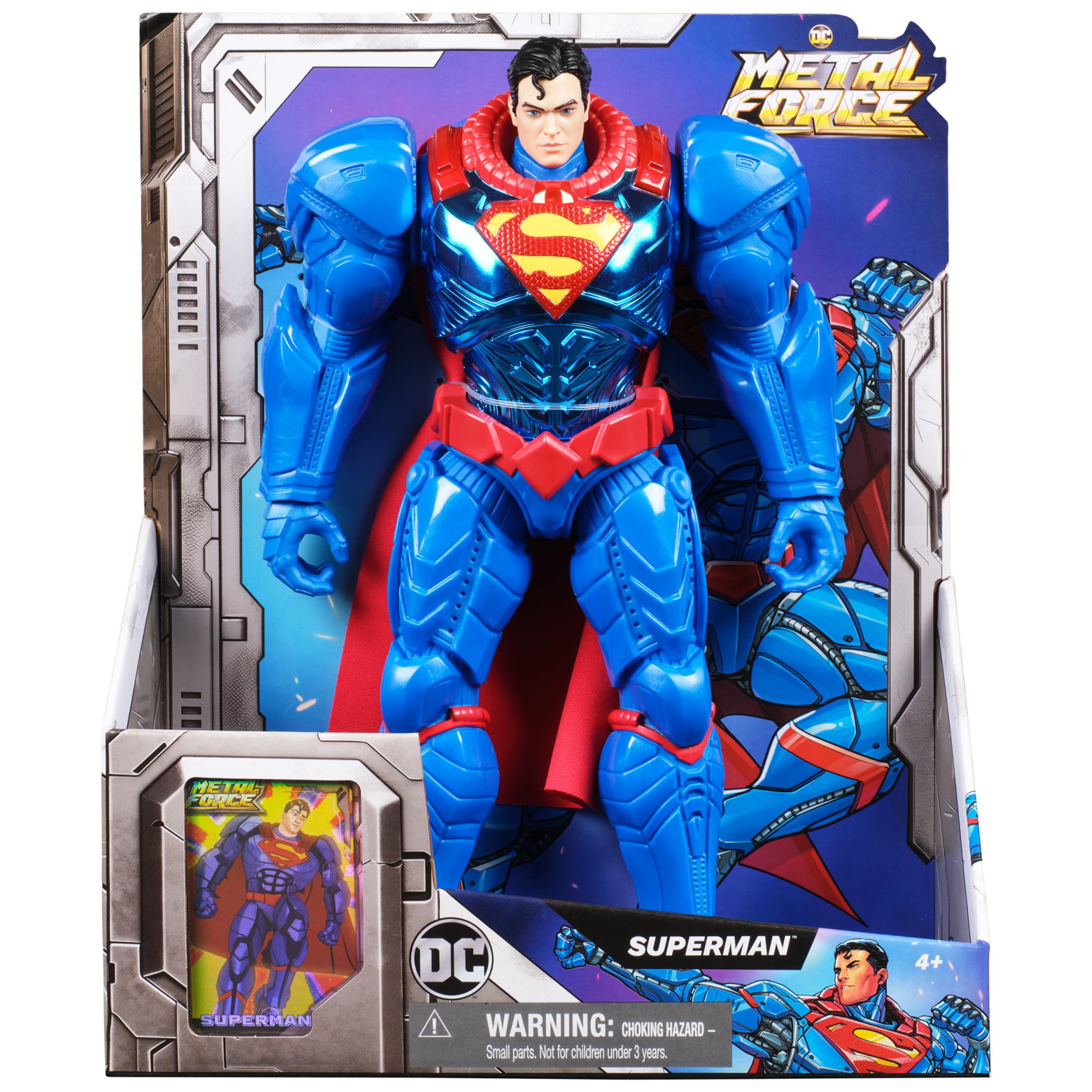 DC Comics, Metal Force Batman Action Figure, 12-Inch Extra Large Super Hero Collectible Kids Toys for Boys and Girls Ages 4 and Up