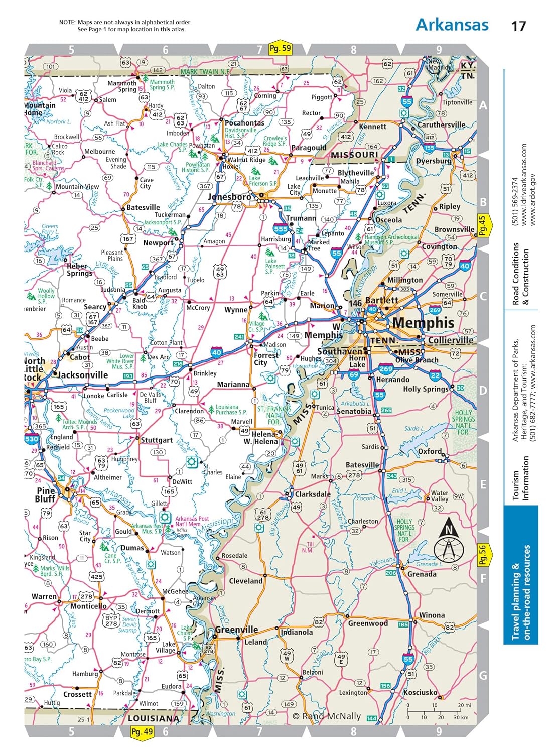 Rand McNally Road Atlas 2025: United States, Canada, Mexico Easy to Read Large Print Maps