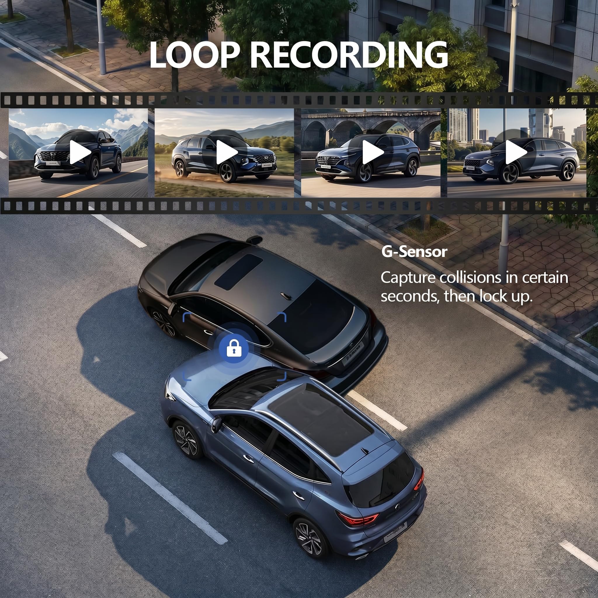 8.1" Wireless CarPlay Screen with 2K Dash Cam & 1080P Backup Camera | Wireless CarPlay/Android Auto,Voice Control, Split Display, GPS & Mirror Link, Easy Plug-and-Play Install
