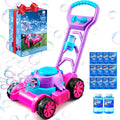 SLOOSH Bubble Lawn Mower Toddler Toys - Spill-Proof Bubble Machine Pretend Gardening Play Toy for Age 1 2 3 1-3 Year Old Baby Boys Indoor Outdoor Use, Easter Basket Stuffers Birthday Gifts (Blue)