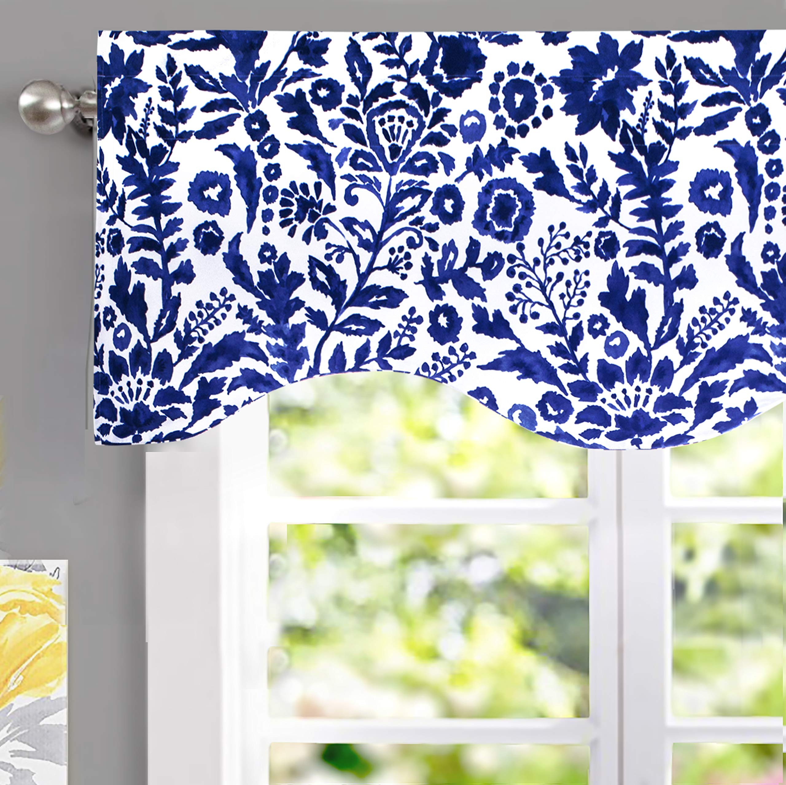 DriftAway Julia Lined Valance Double Layer Thermal Insulated Room Darkening Blackout Valances 3 Inch Rod Pocket Window Valance for Bathroom Living Room 52 Inch by 18 Inch Blush