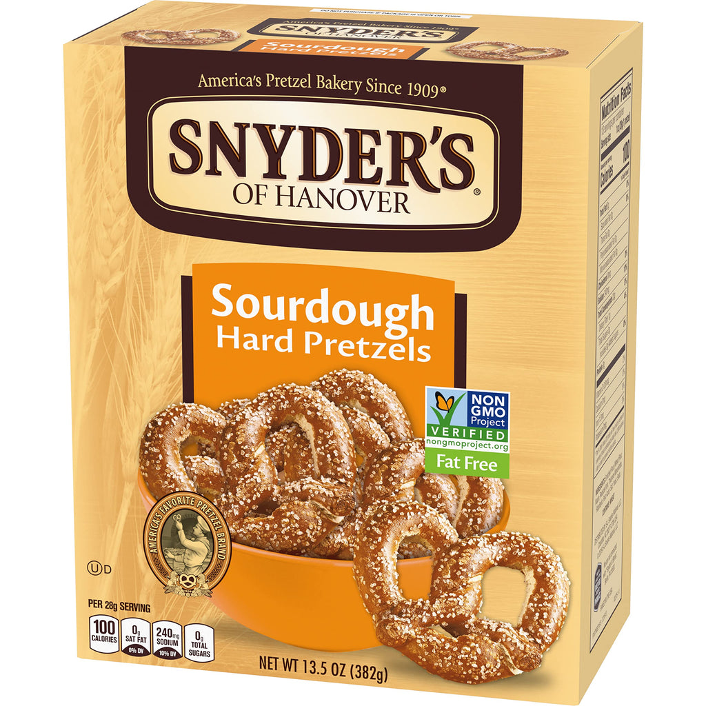 Snyder's of Hanover Pretzels, Sourdough Hard Pretzels, 13.5 Ounce Box
