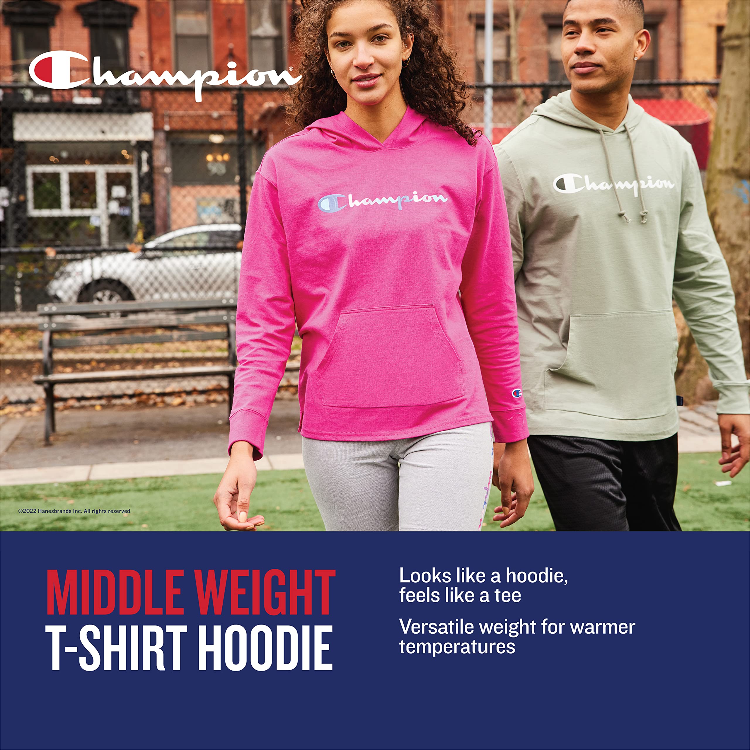 Champion Men's Long Sleeve T-shirt Hoodie (Retired Colors)
