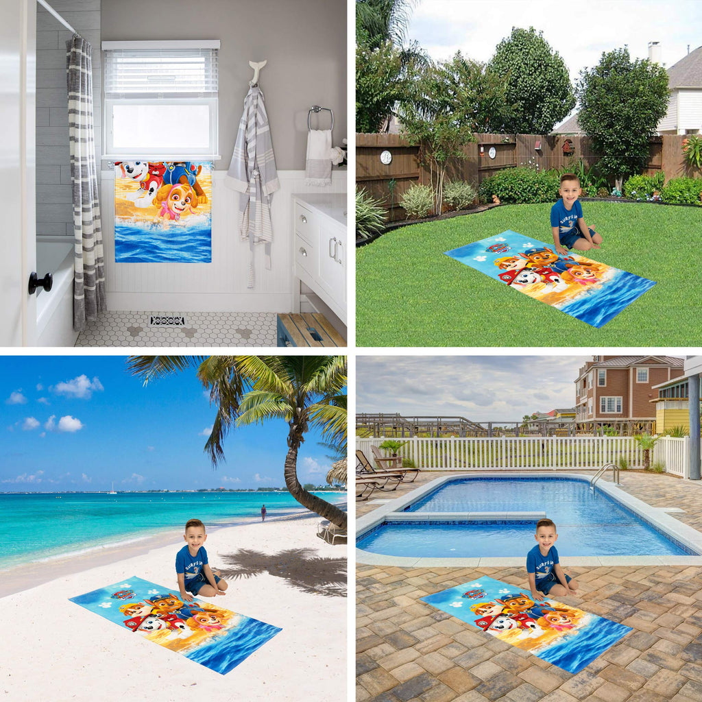Barney Classic Kids Super Soft Cotton Bath/Pool/Beach Towel, 58 in x 28 in, (Offical Licensed Product) By Franco