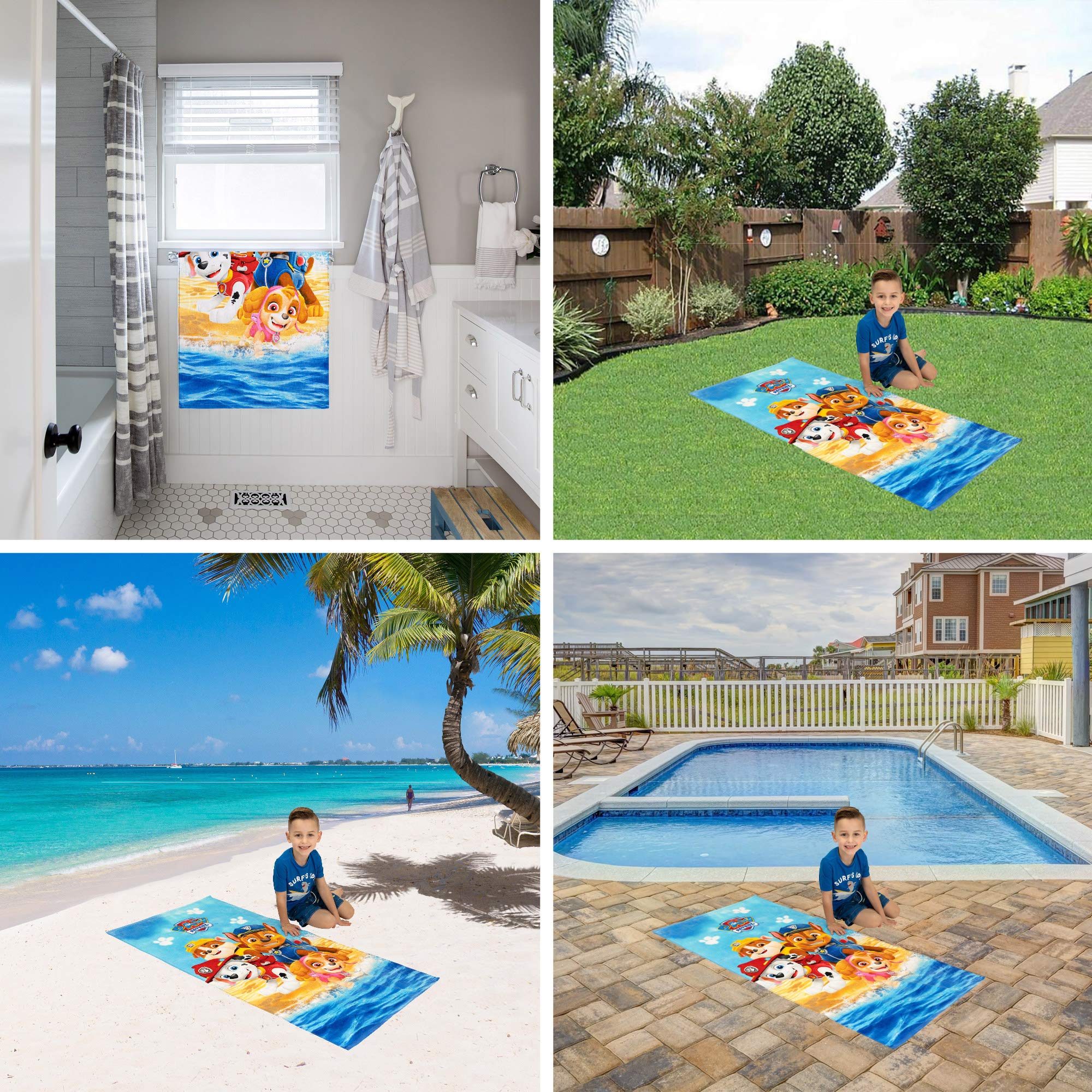 Barney Classic Kids Super Soft Cotton Bath/Pool/Beach Towel, 58 in x 28 in, (Offical Licensed Product) By Franco