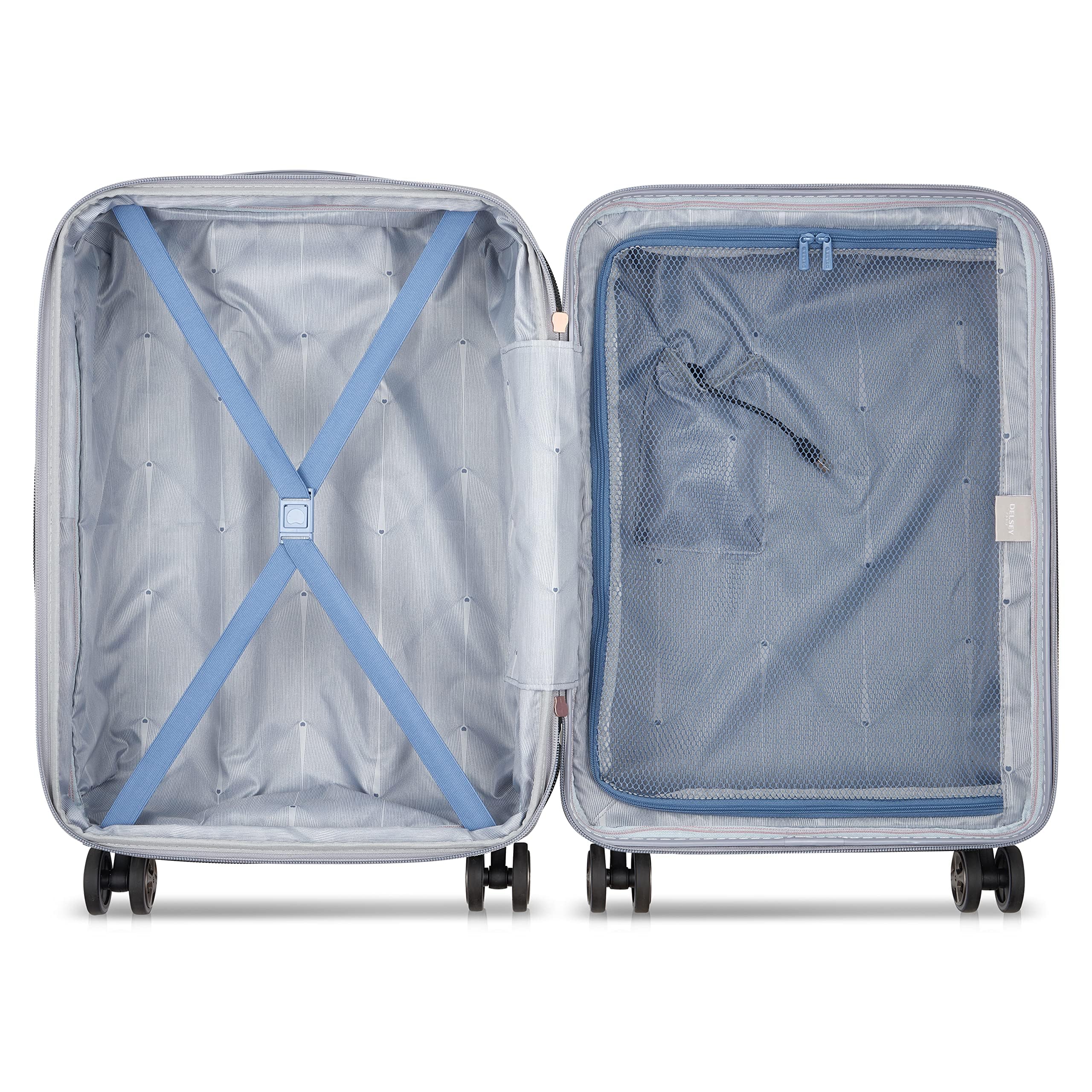 DELSEY PARIS Cruise 3.0 Hardside Expandable Luggage with Spinner Wheels, Black, Carry on 20 Inch