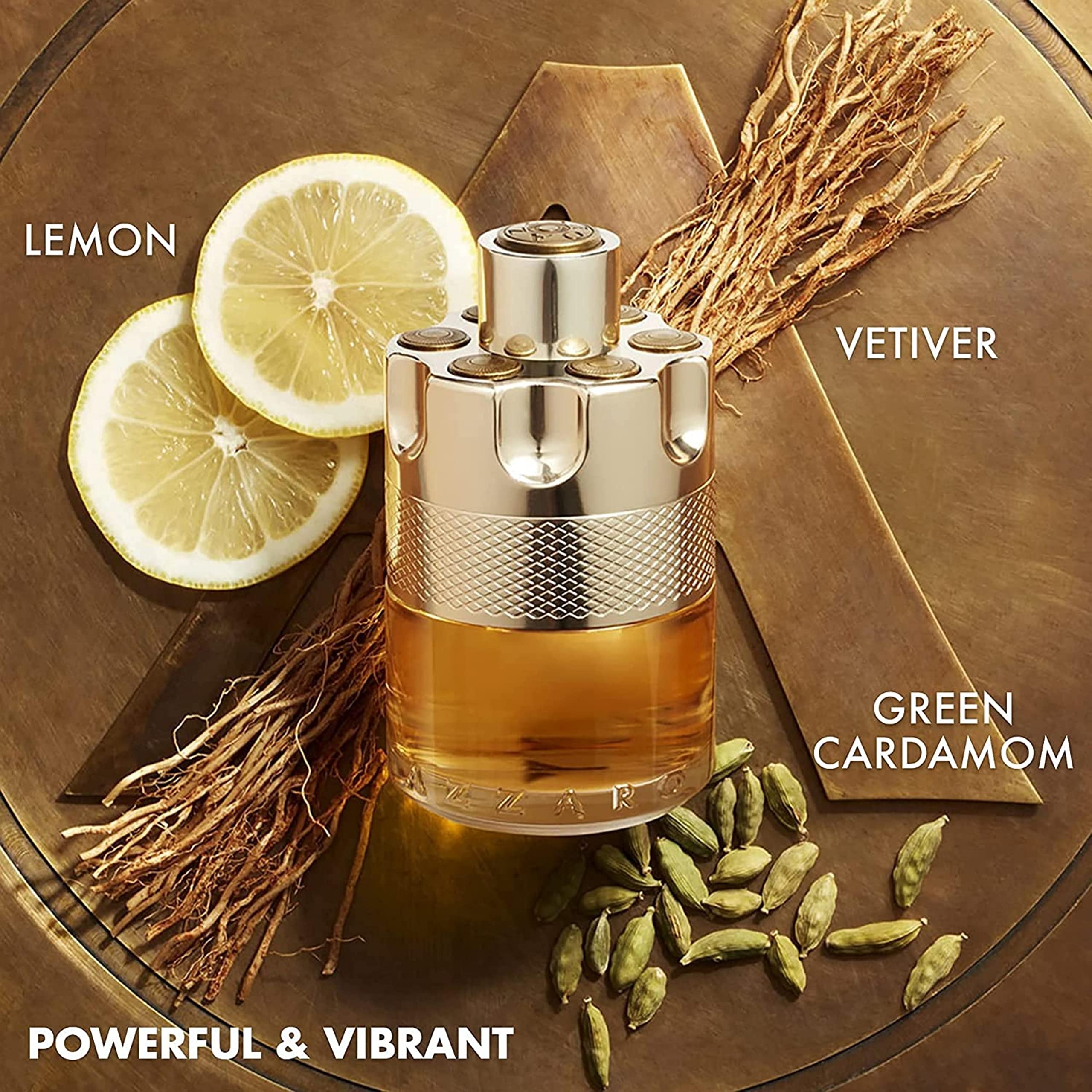 Azzaro Wanted Eau de Toilette - Vibrant & Irresistible Mens Cologne - Woody, Citrus & Spicy Fragrance - Fresh Notes of Cardamom, Lemon, Vetiver - Everyday Wear - Luxury Perfumes for Men