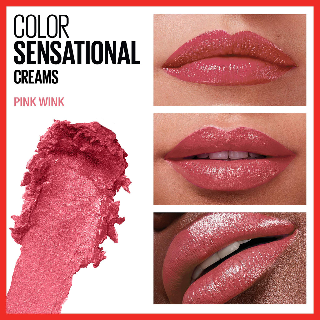 Maybelline New York Color Sensational Rebel Bloom Lipstick, Blushing Bud, 0.15 Ounce