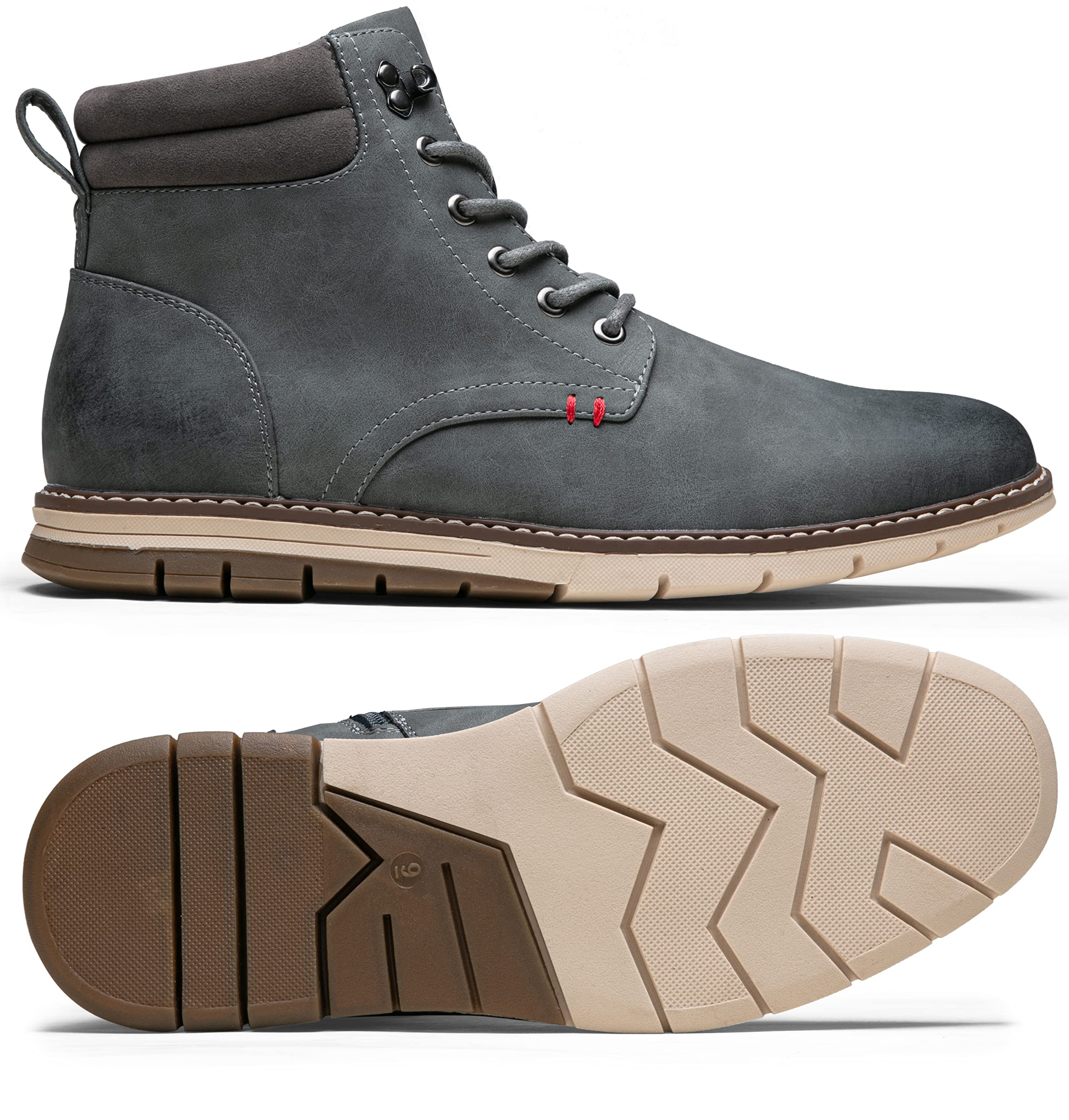 Vostey Boots for Men Casual Dress Shoes Fashion Waterproof Men's Motorcycle Boots