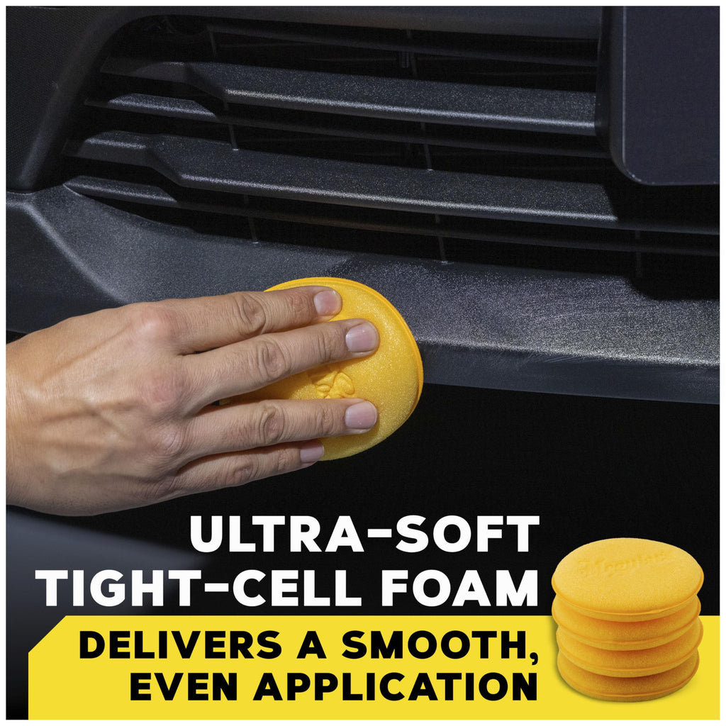 Meguiar's W0004 Supreme Shine 4" Foam Applicator Pads – 4 Count (Pack of 2)