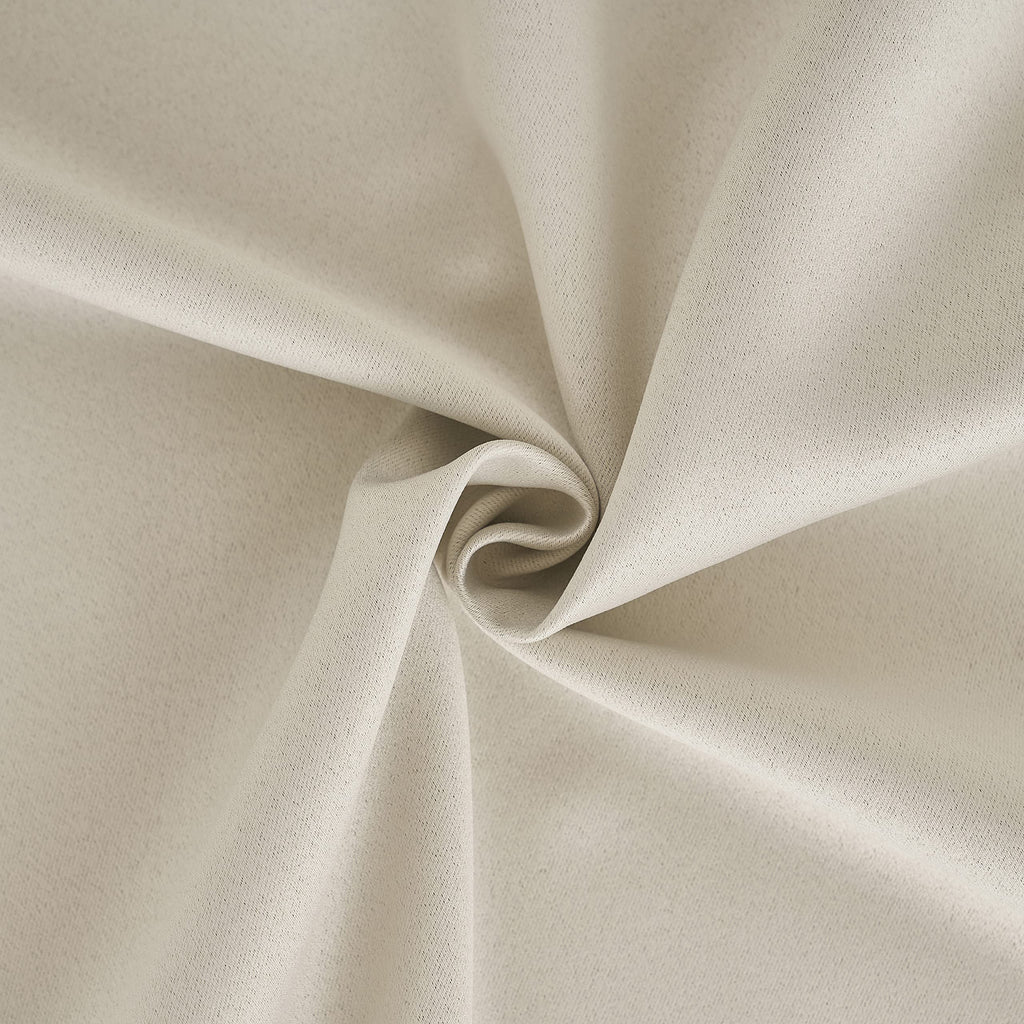 Jubilantex Full Blackout Curtains + Leaf Sheer Window Panels, Beige Mix and Match Style Double Layer Window Treatment Sets for Bedroom Living Room, 4 Panels 52" W x 63" L, Beige and White