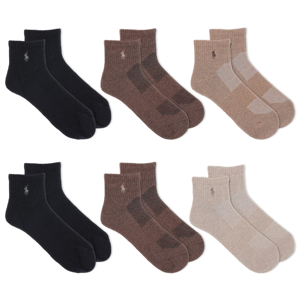 POLO RALPH LAUREN Men's Performance Cotton Quarter Socks