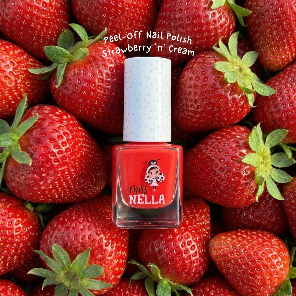 MISS NELLA ABRACADABRA – Safe Special sparkly pink Nail Polish for Kids, Non-Toxic & Odor Free Formula for Children and Toddlers, Natural Water Based for Easy Peel Off (Abracadabra)