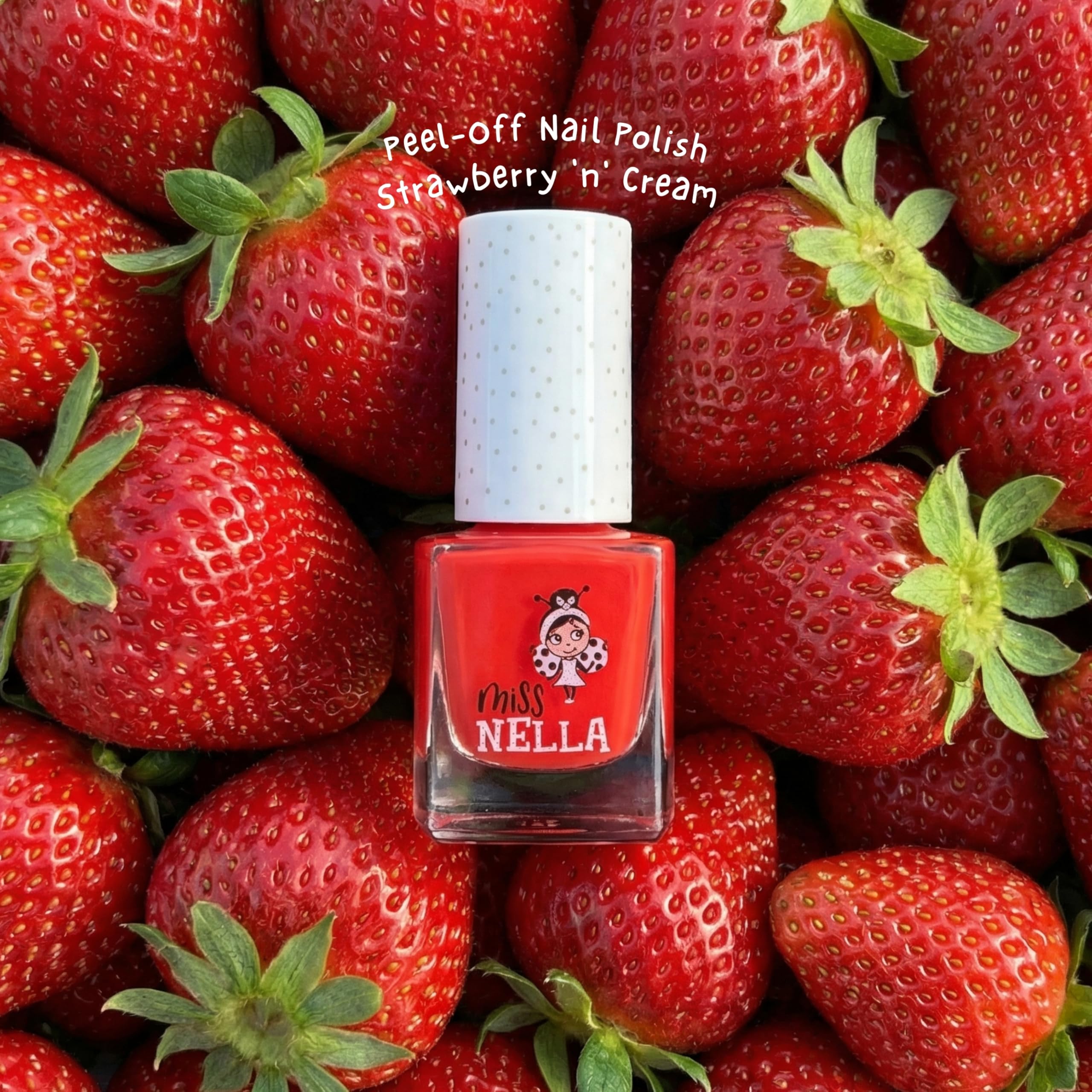 MISS NELLA ABRACADABRA – Safe Special sparkly pink Nail Polish for Kids, Non-Toxic & Odor Free Formula for Children and Toddlers, Natural Water Based for Easy Peel Off (Abracadabra)