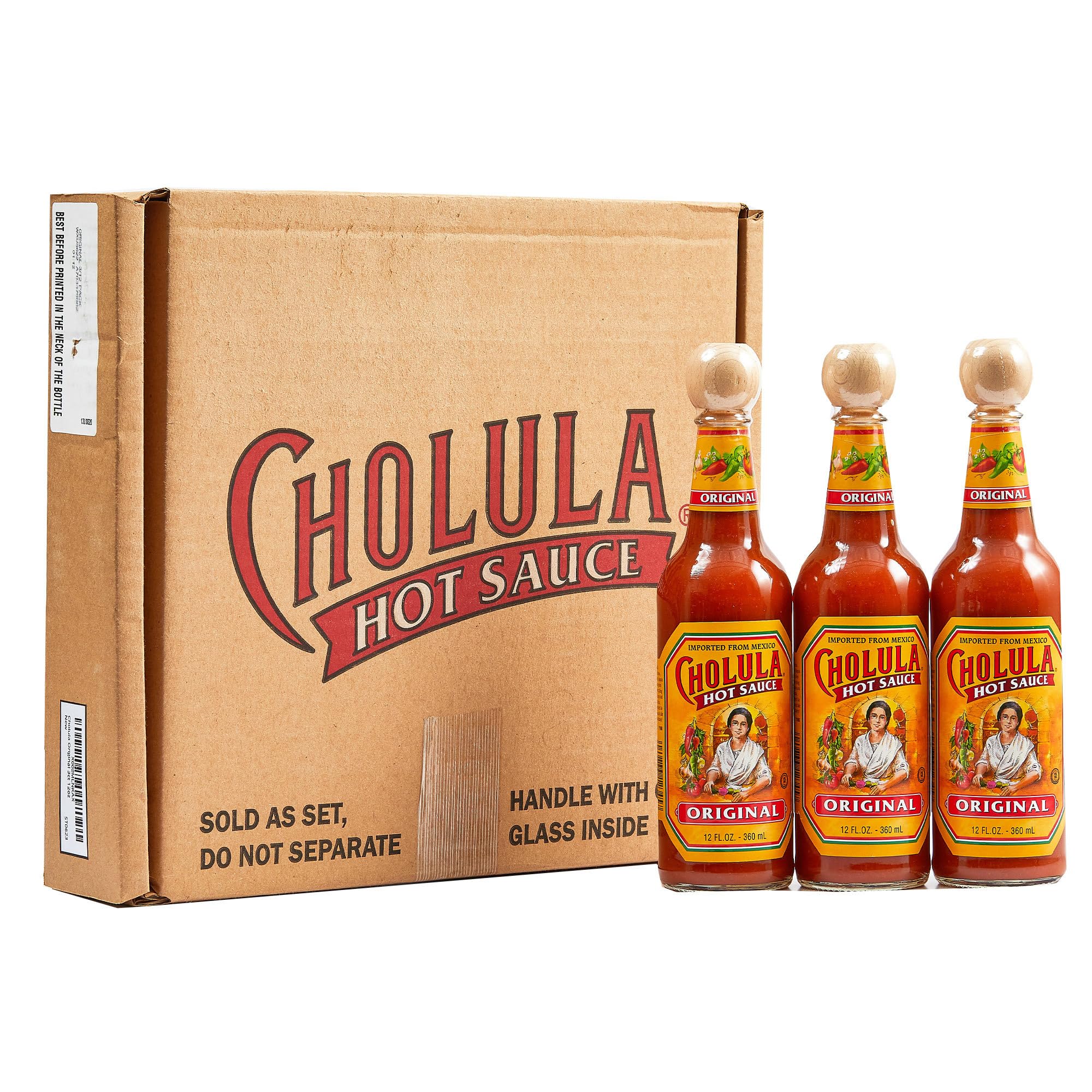 Cholula Original Hot Sauce 5 fl oz Multipack (Great Hot Sauce Lover Gift Set), 6 count