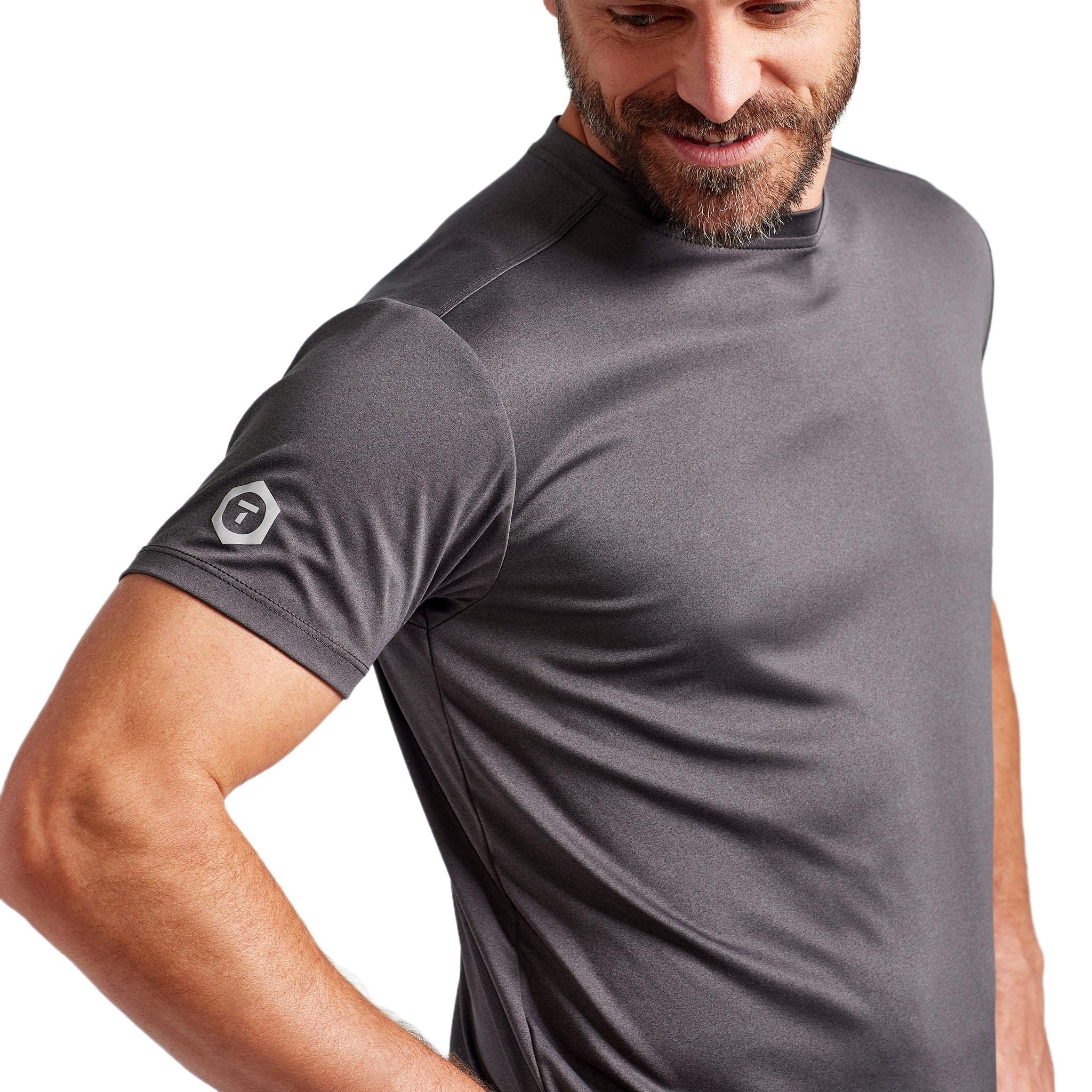 TRUEWERK Men's UPF 50+ Sun Protection Shirt - B1 Short Sleeve Work Tee, Moisture Wicking, Lightweight