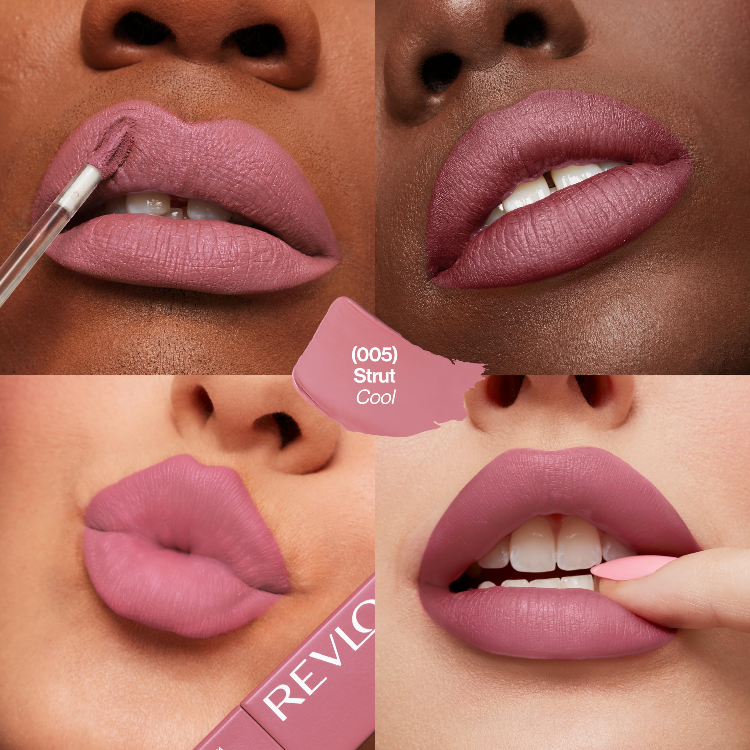 Revlon ColorStay Limitless Matte Liquid Lipstick, Vegan Formula, No-Budge, Longwear Lip Color, Long Lasting, Lightweight/Comfortable, Waterproof, 001 Beauty Sleep, 0.17 fl oz