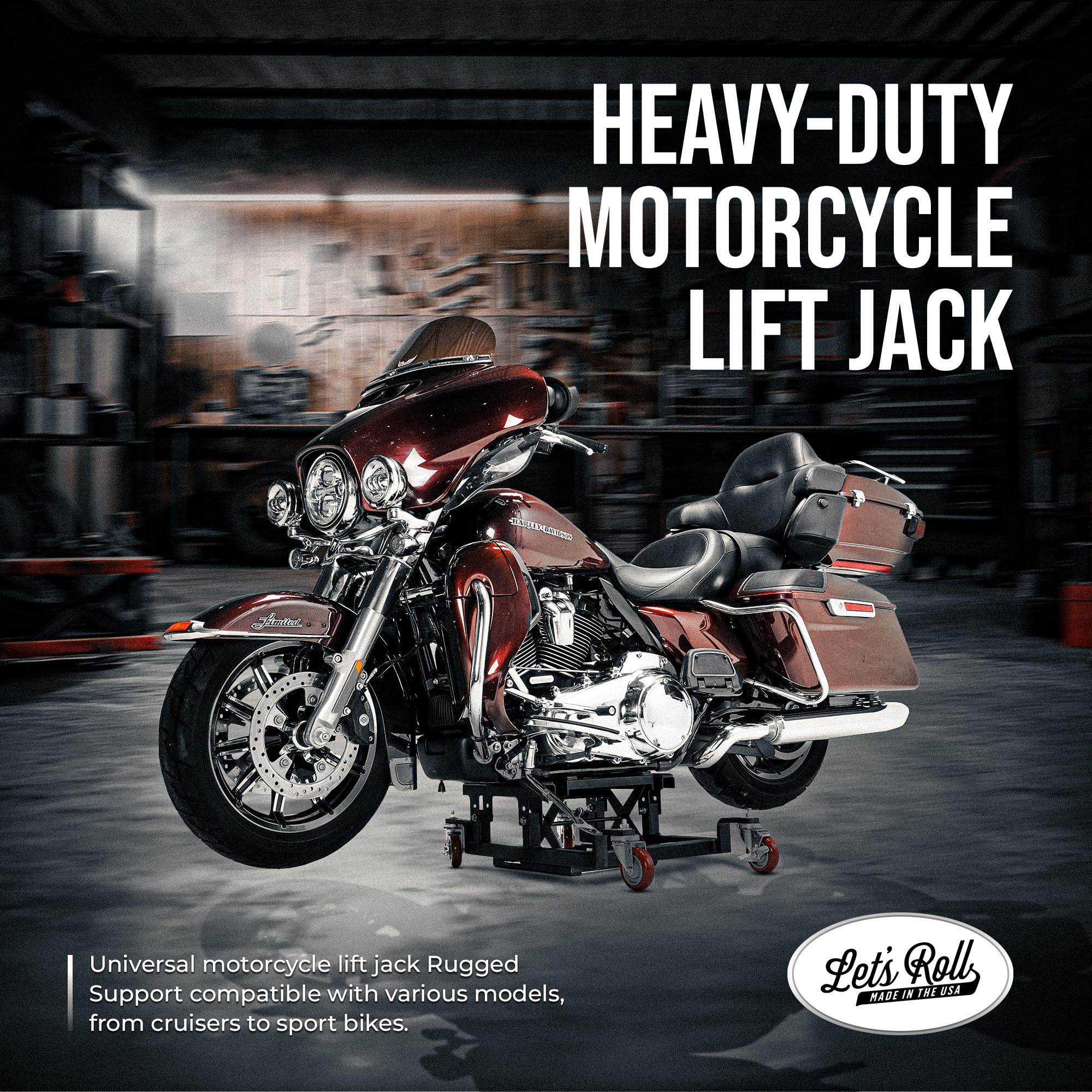 Dolly, Apexx Pro Lift Jack, & Wall Rack