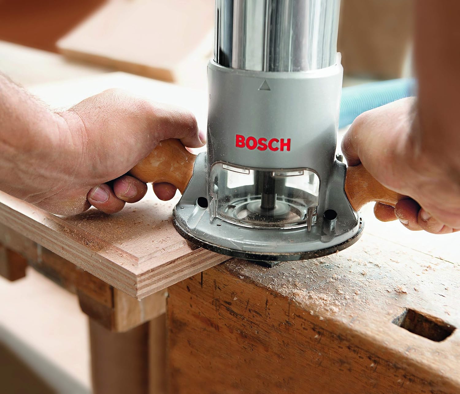 BOSCH Router 1617EVS 2.25 HP Electronic Fixed-Base Woodworking Router