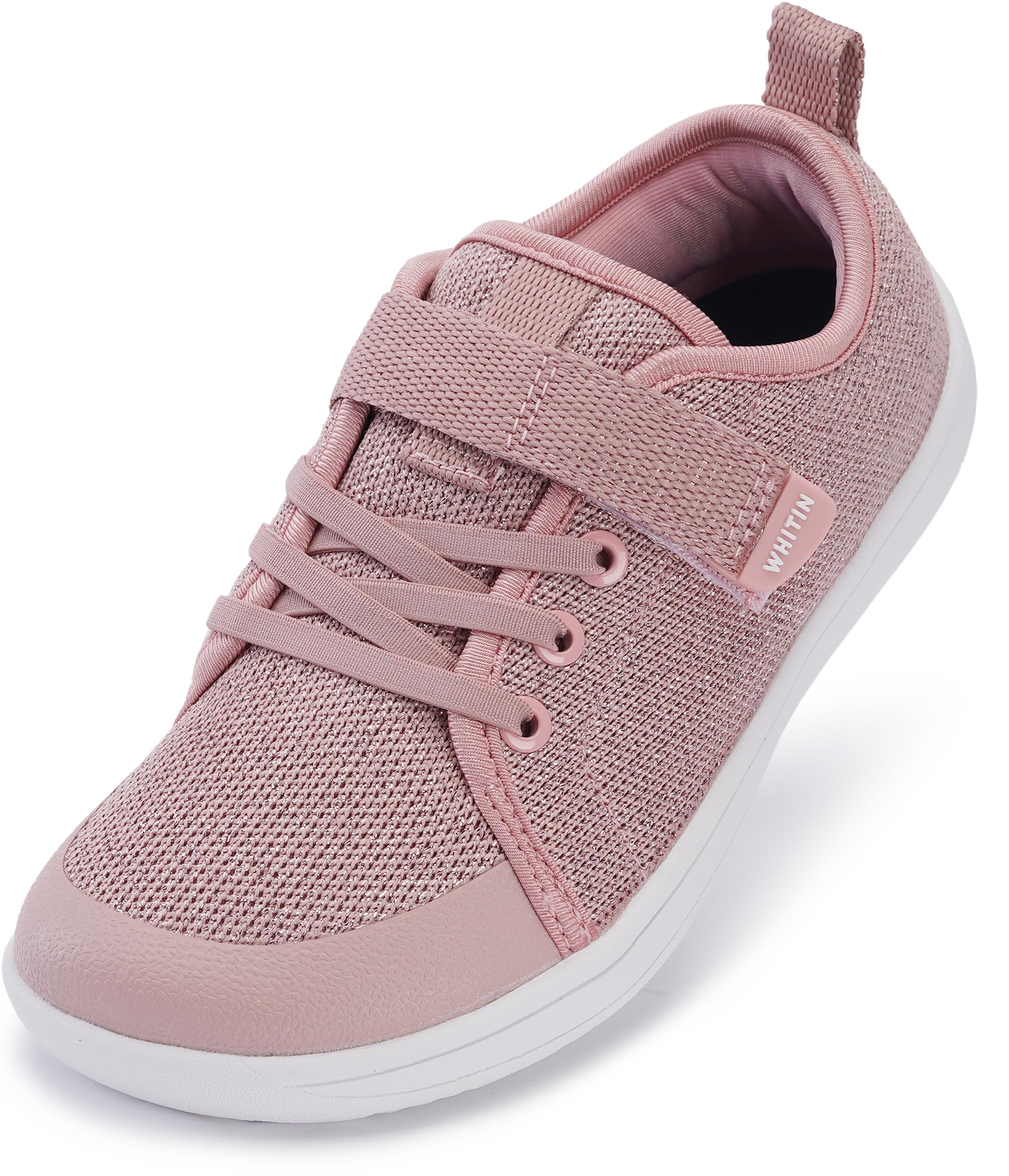 WHITIN Little/Big Kid Barefoot Shoes | Boys/Girls Lace-up Minimalist Sneakers | Wide Toe Box | Natural Flexible Fit