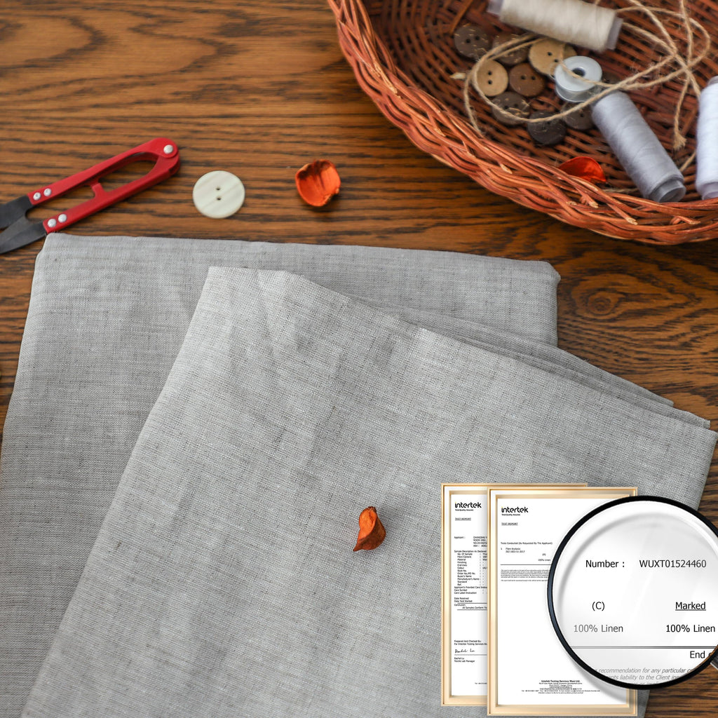 Simple&Opulence 100% Nature Pure Linen Fabric 78 Inch by The Yard, Plain Solid Color Linen Fabric for Sewing, Embroidery, Clothing, Needlework, Bag, Tablecloths, Garments Craft Accessories(Dusty Blue)