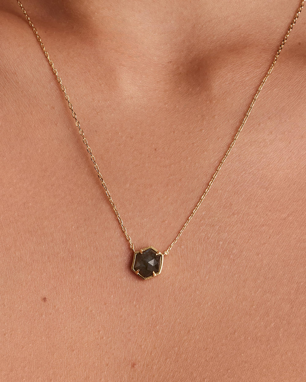 PAVOI 14K Gold Plated Gemstone Pendant Necklace | Dainty Chain Necklaces for Women | Amethyst, Onyx, Green Fluorite, Labradorite, Pearl, Rose Quartz, Agate, Sodalite, Turquoise Gemstone Pendants