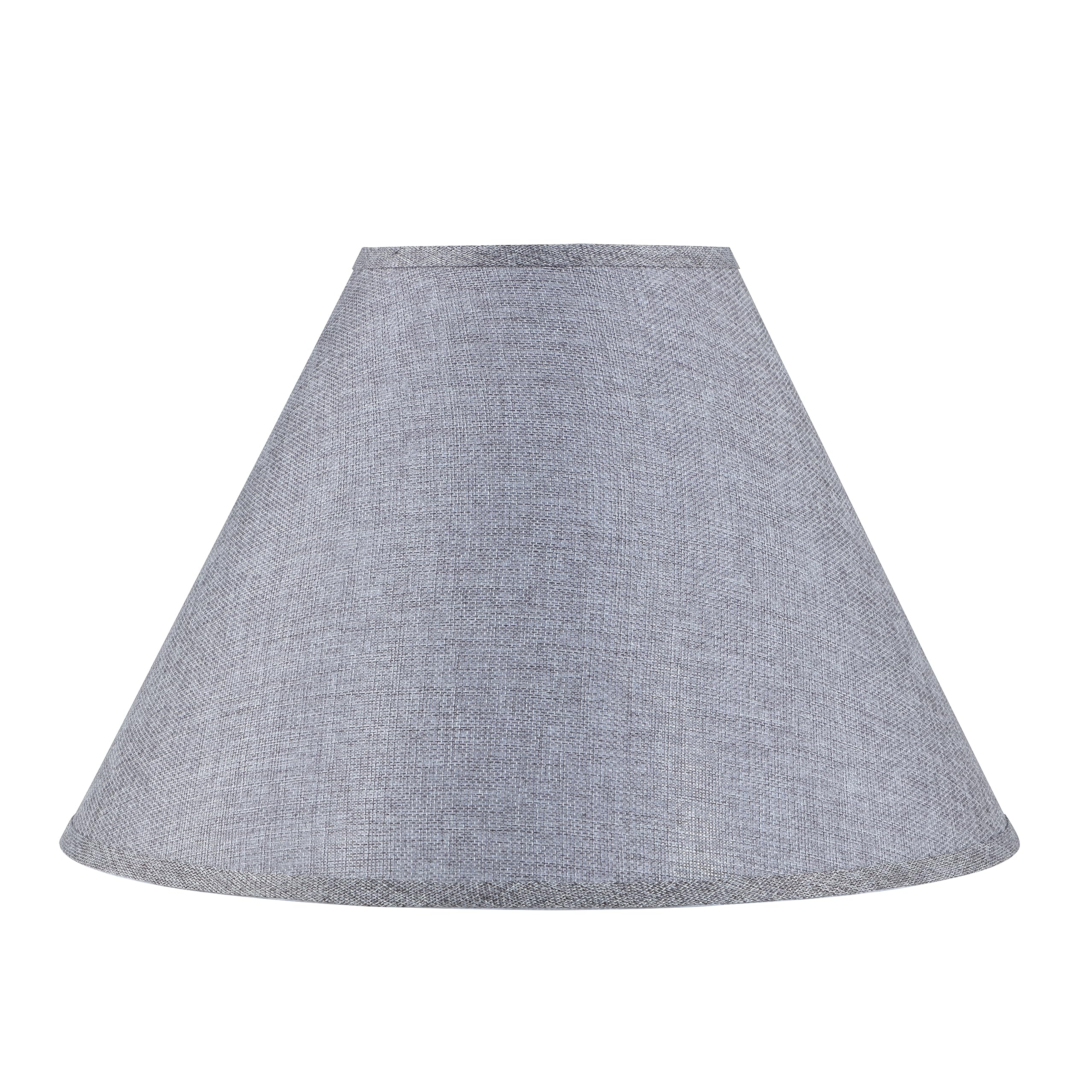 Aspen Creative 32083 Transitional Hardback Empire Shaped Spider Construction Lamp Shade in Brown, 18" wide (7" x 18" x 12 1/2")