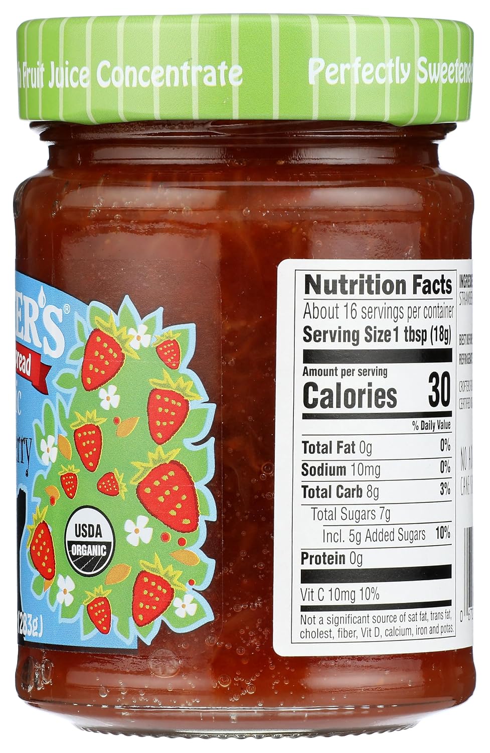 CROFTERS Organic Strawberry Fruit Spread, 10 OZ